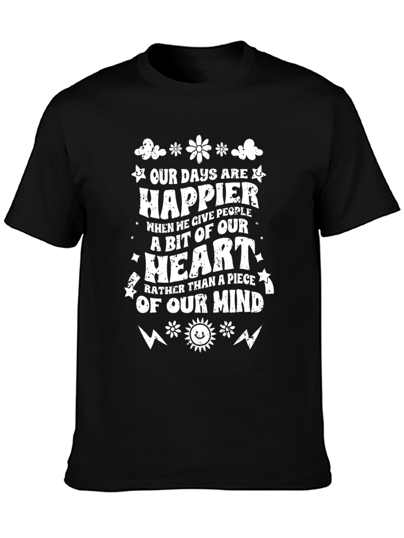 Happier Heart Graphic T-Shirt - Comfort Fit
