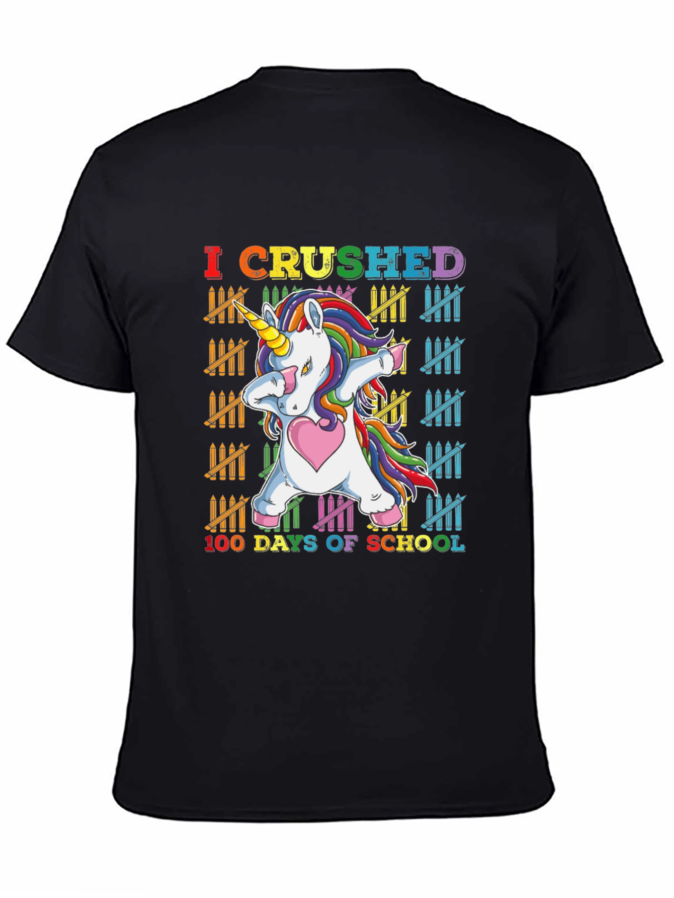 I Crushed 100 Days of School Unicorn T-Shirt