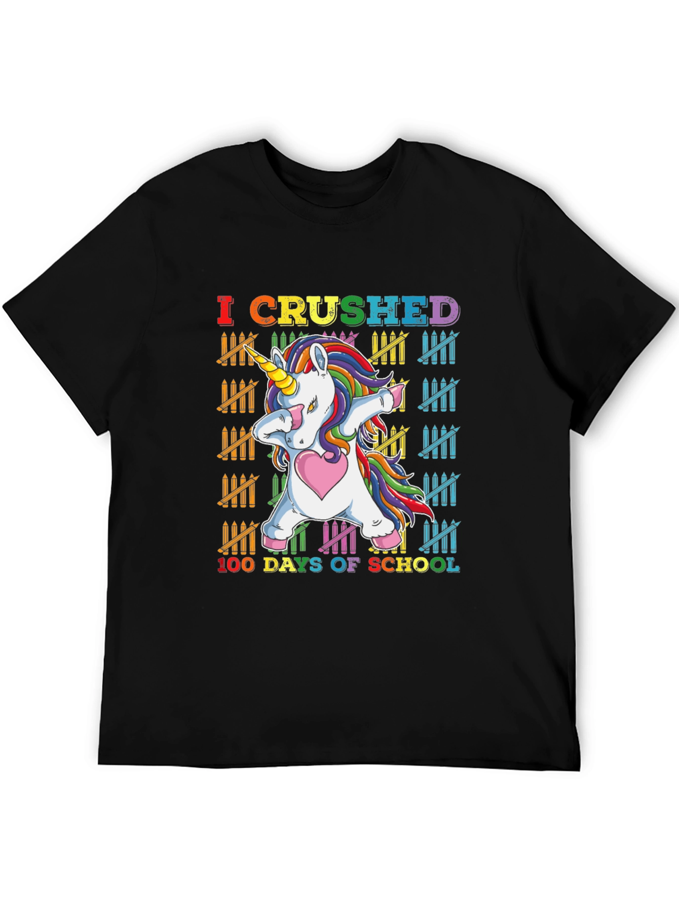 I Crushed 100 Days of School Unicorn T-Shirt