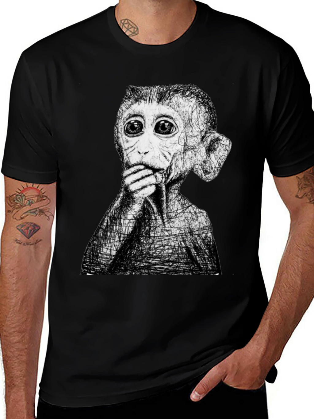 Surreal Monkey T-Shirt - Unique Graphic Tee
