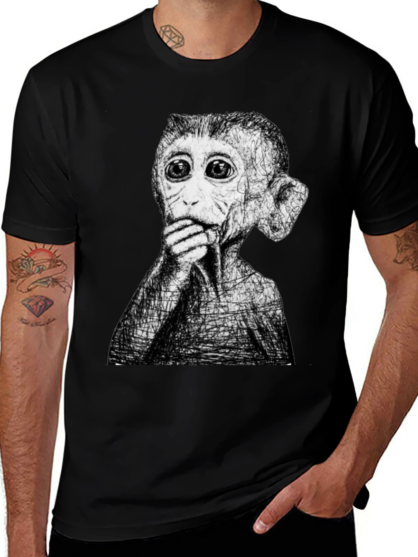 Surreal Monkey T-Shirt - Unique Graphic Tee