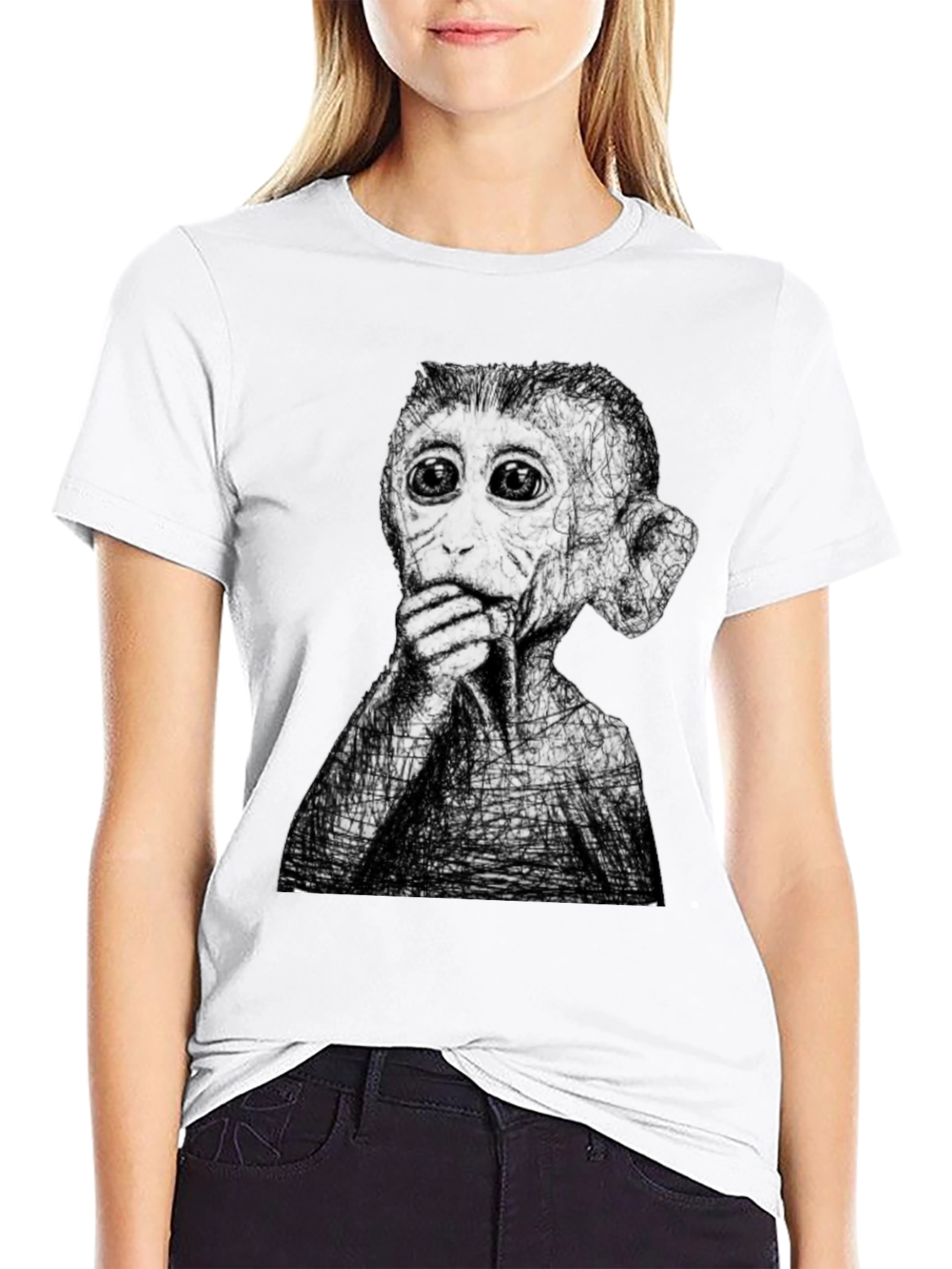 Surreal Monkey T-Shirt - Unique Graphic Tee