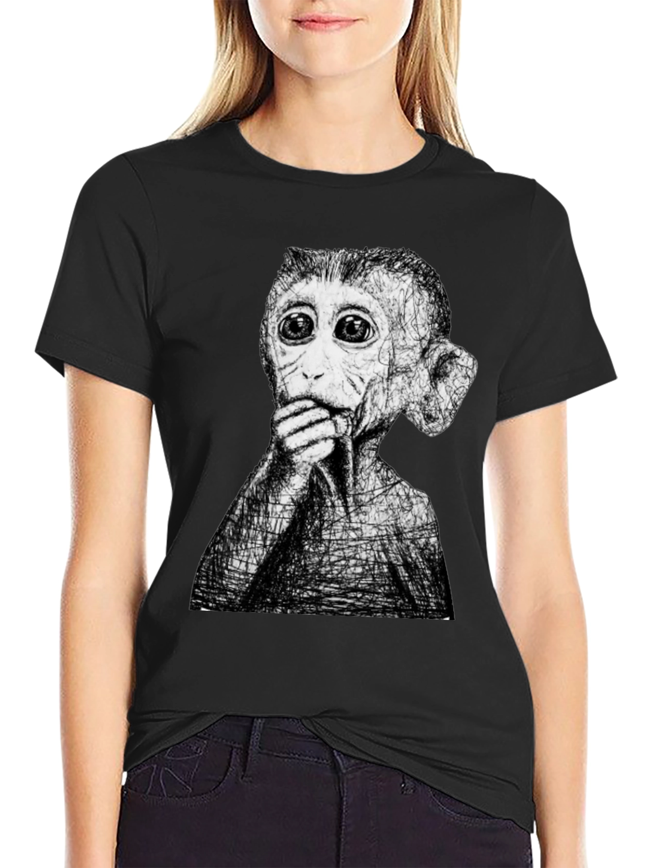 Surreal Monkey T-Shirt - Unique Graphic Tee