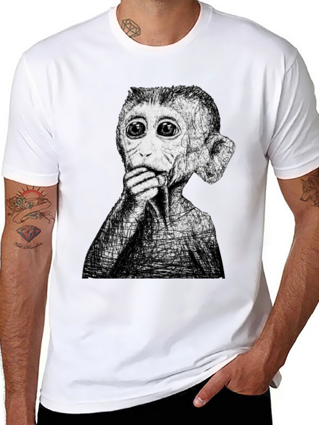 Surreal Monkey T-Shirt - Unique Graphic Tee