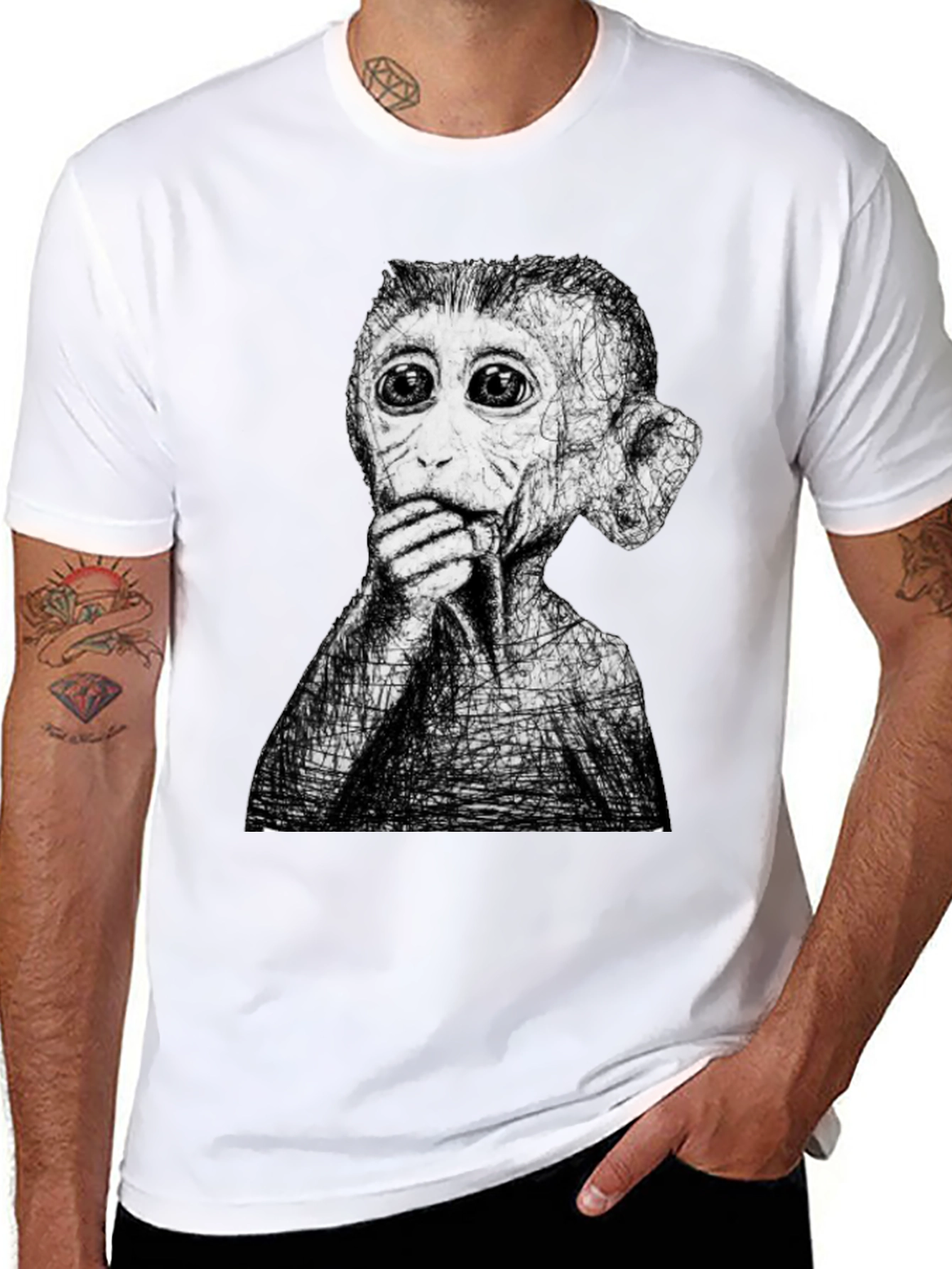 Surreal Monkey T-Shirt - Unique Graphic Tee