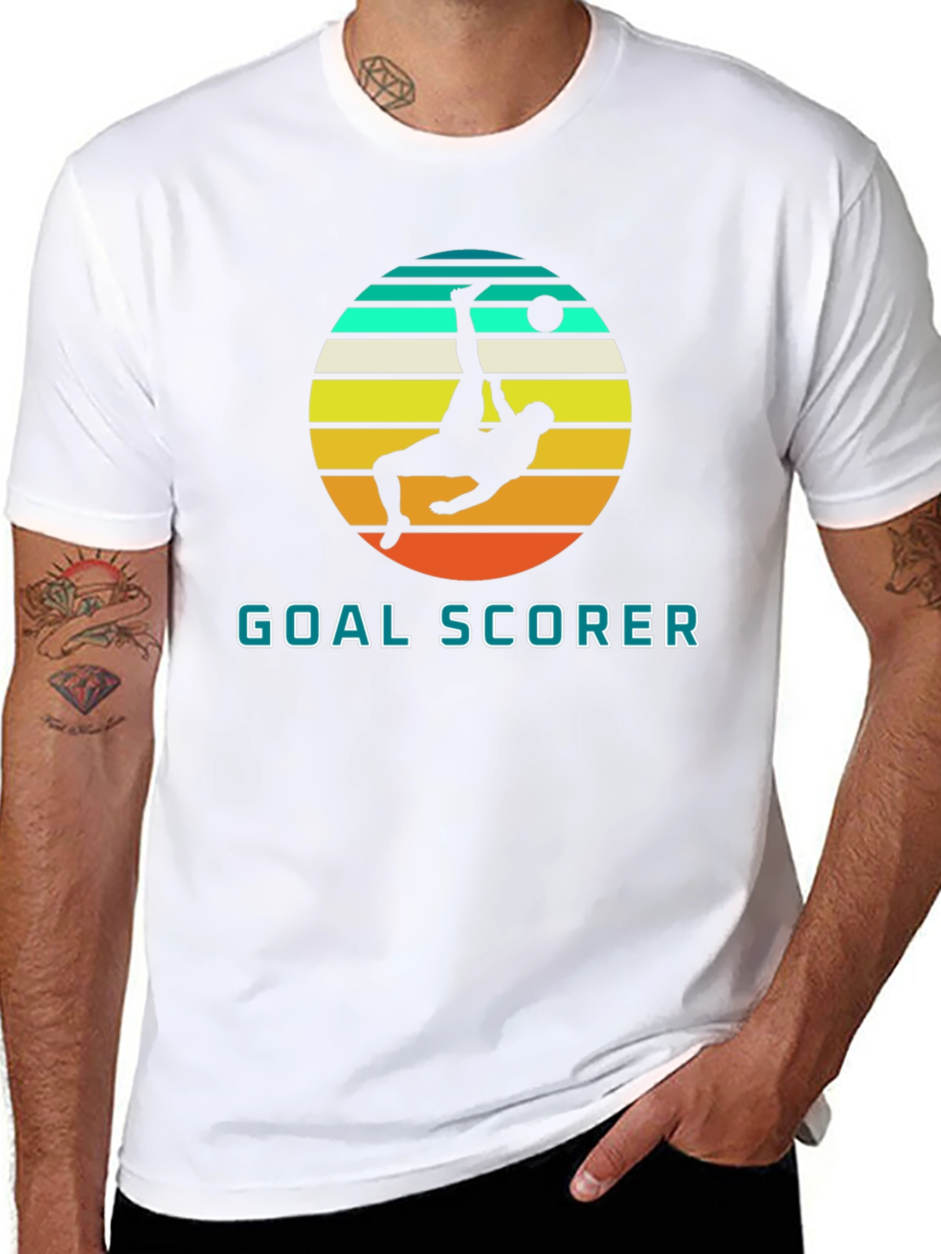 Goal Scorer Soccer Graphic Tee - Black
