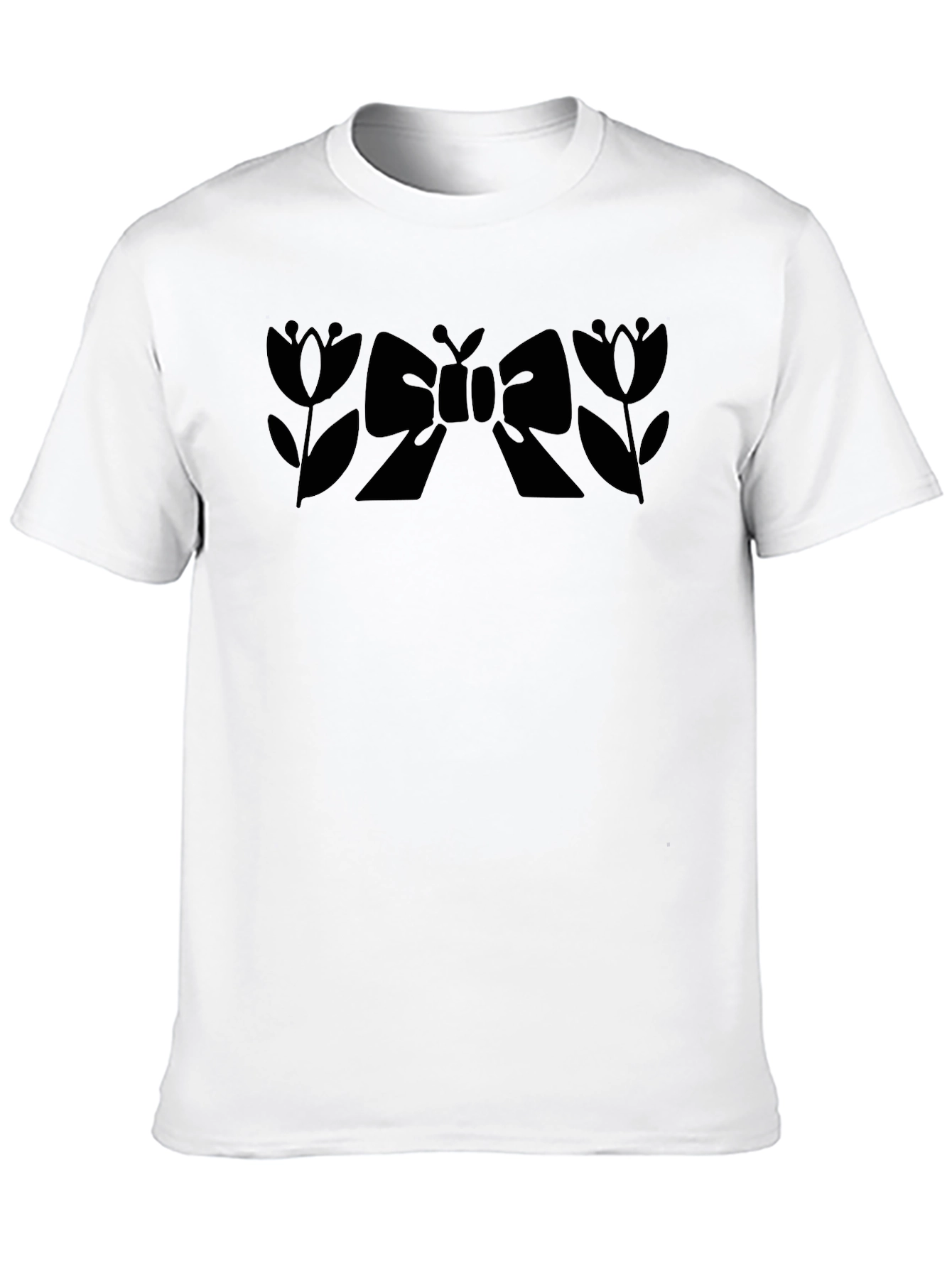 Floral Bow T-Shirt - Modern Graphic Tee