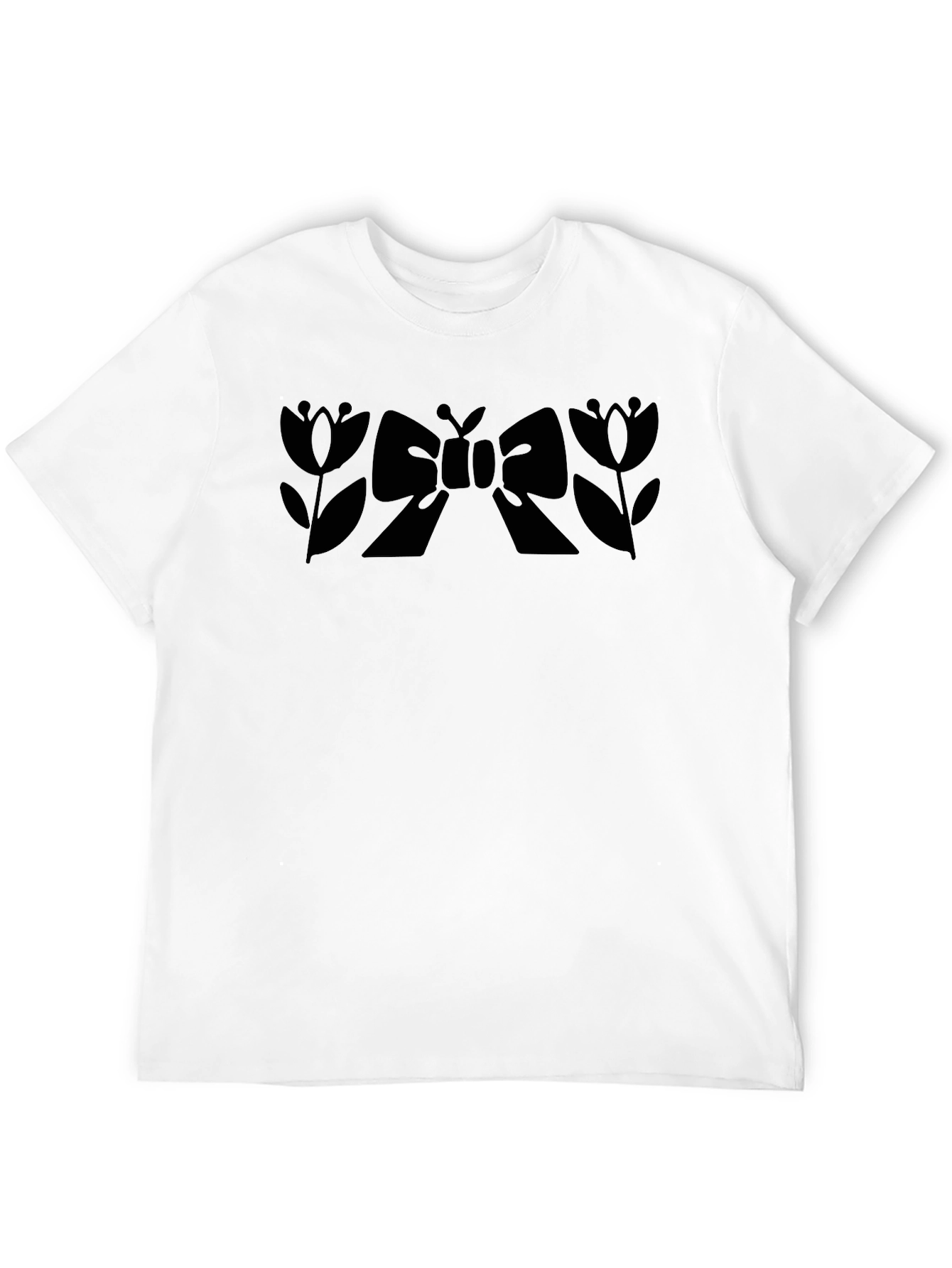 Floral Bow T-Shirt - Modern Graphic Tee