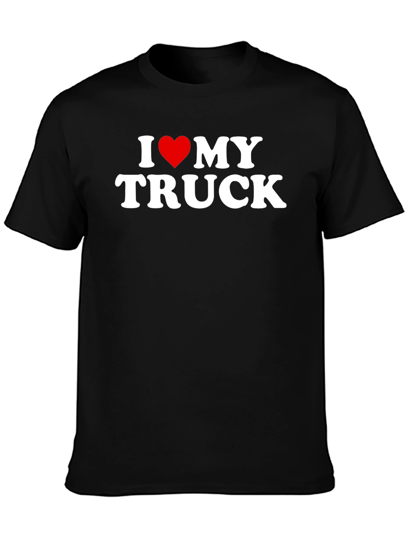 I Love My Truck Graphic Tee - Black