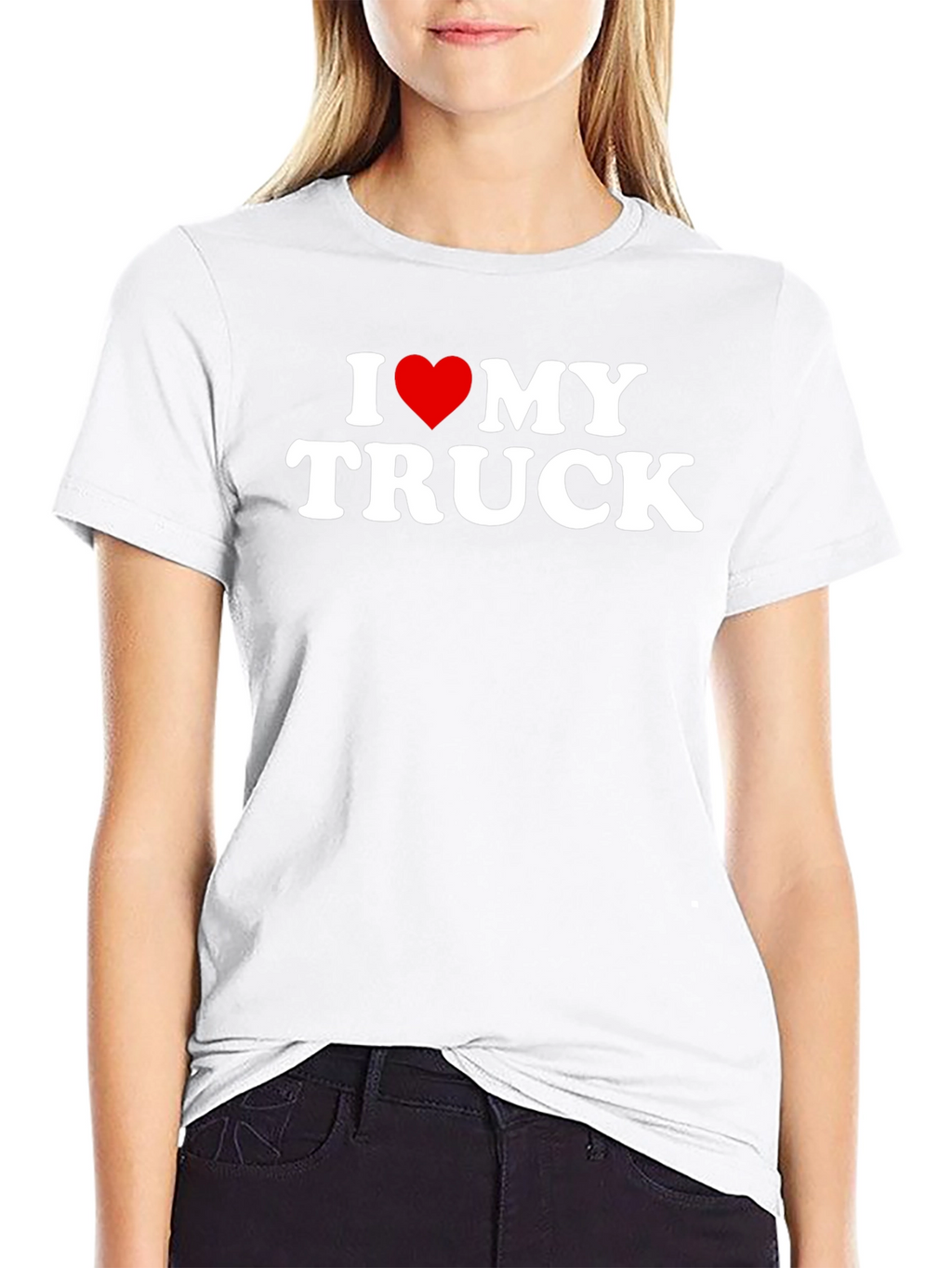 I Love My Truck Graphic Tee - Black