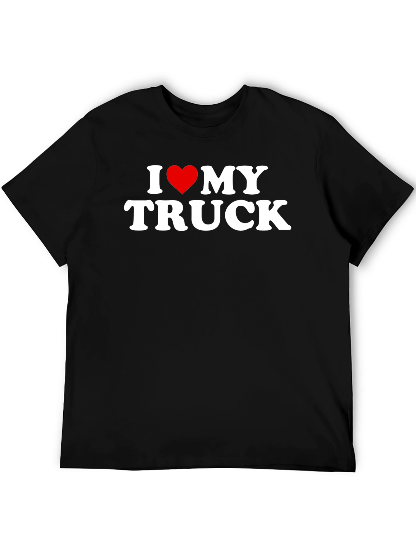I Love My Truck Graphic Tee - Black