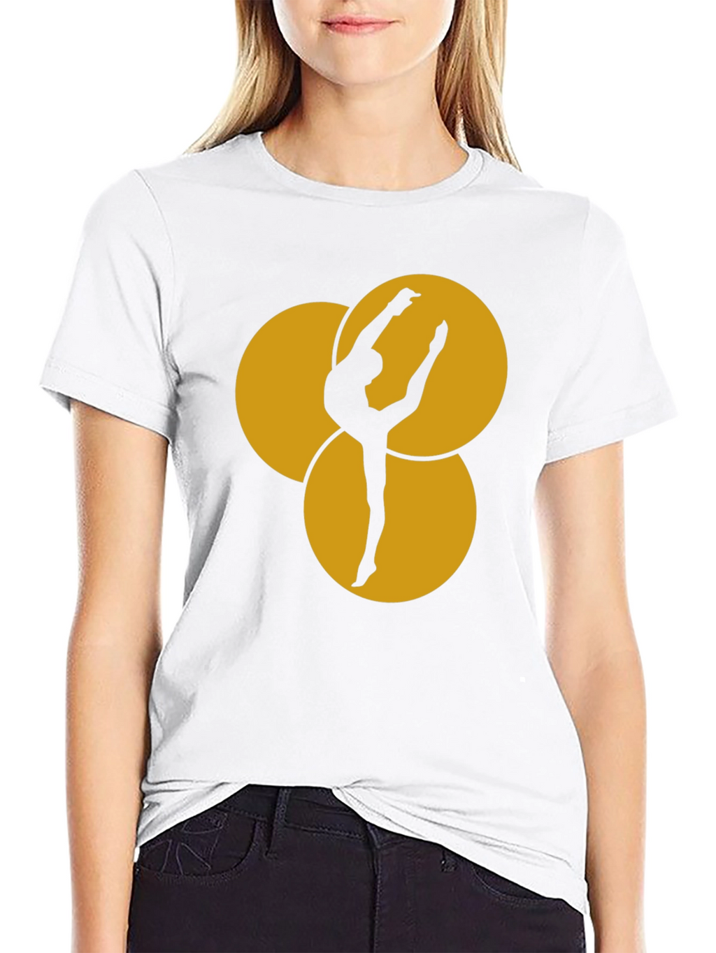 Dance Silhouette Graphic Tee - Black