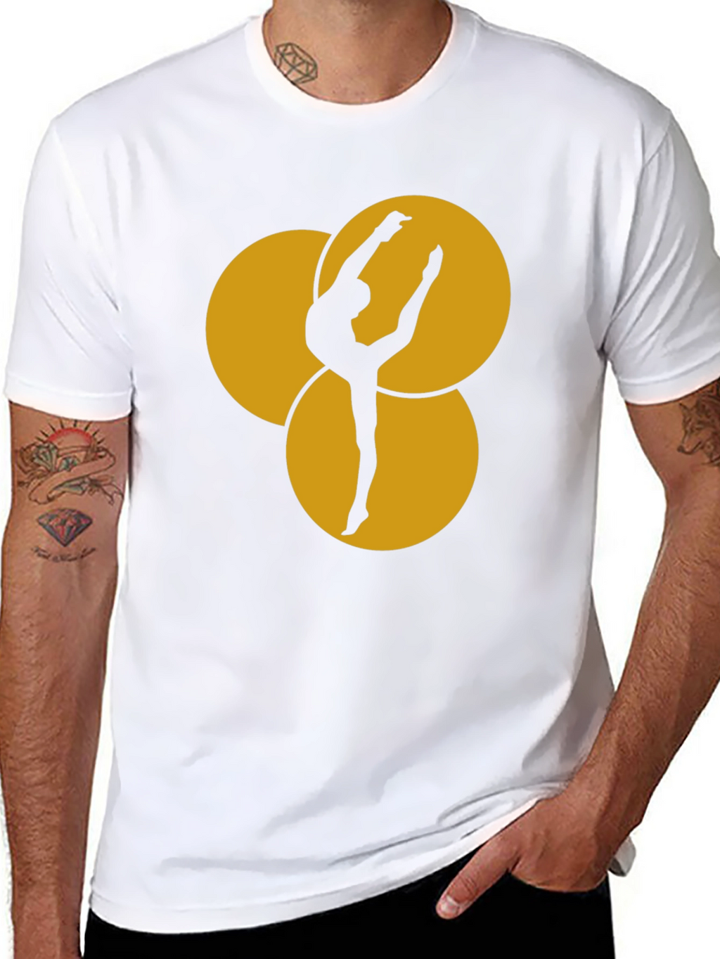 Dance Silhouette Graphic Tee - Black
