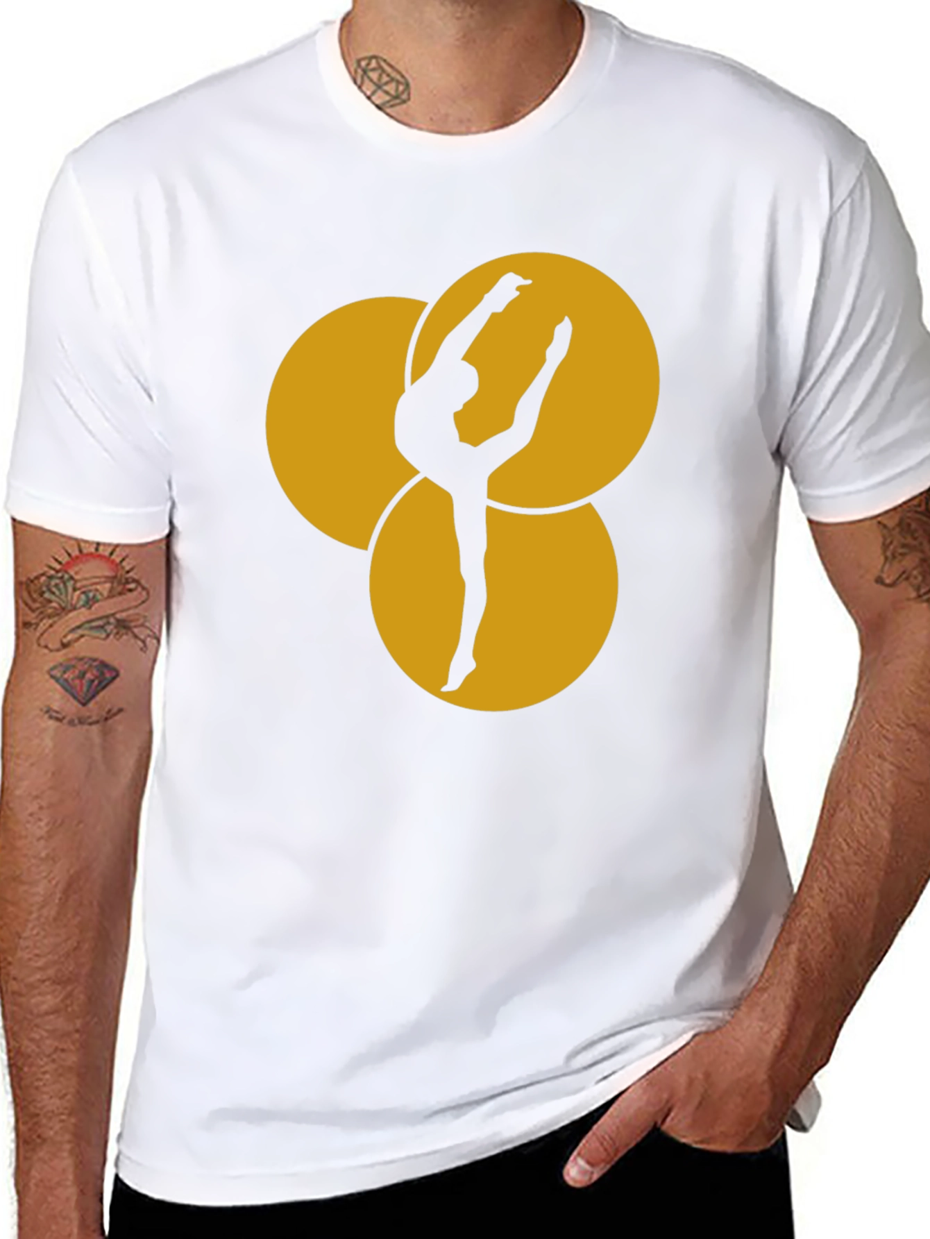 Dance Silhouette Graphic Tee - Black