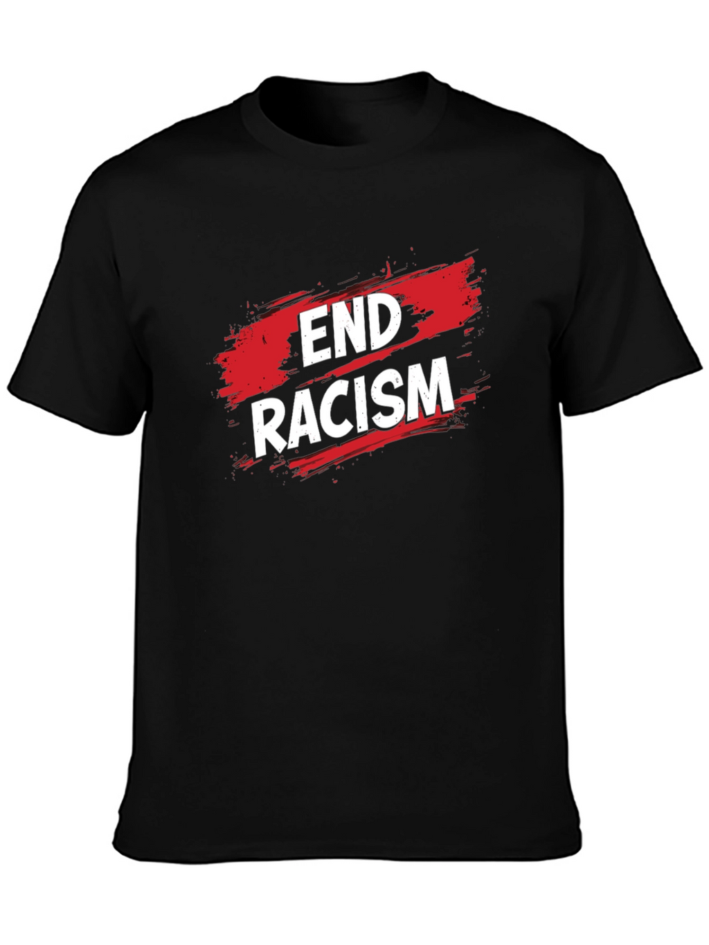 End Racism Graphic Tee - Black