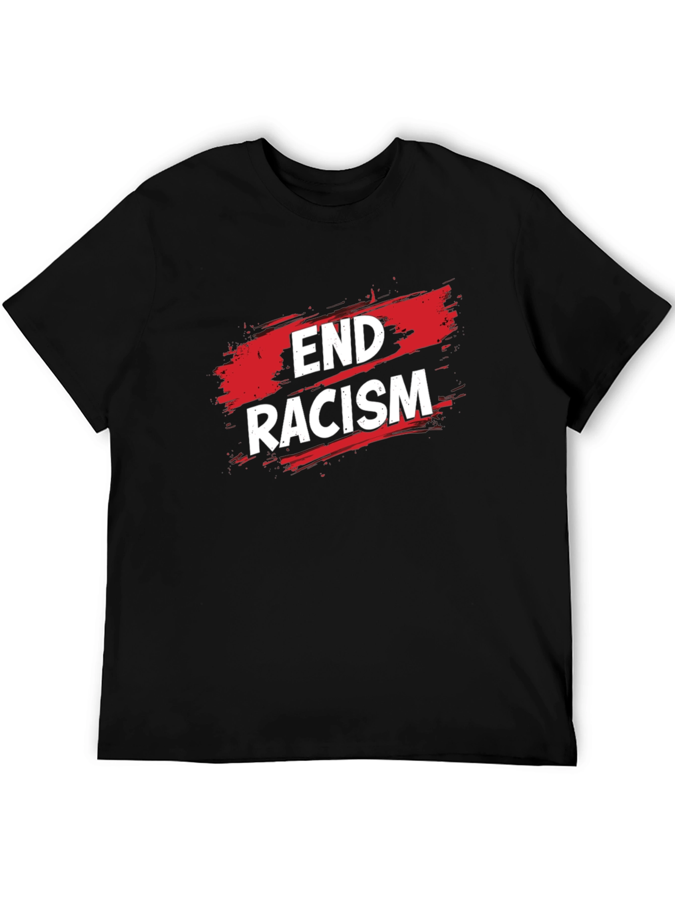 End Racism Graphic Tee - Black