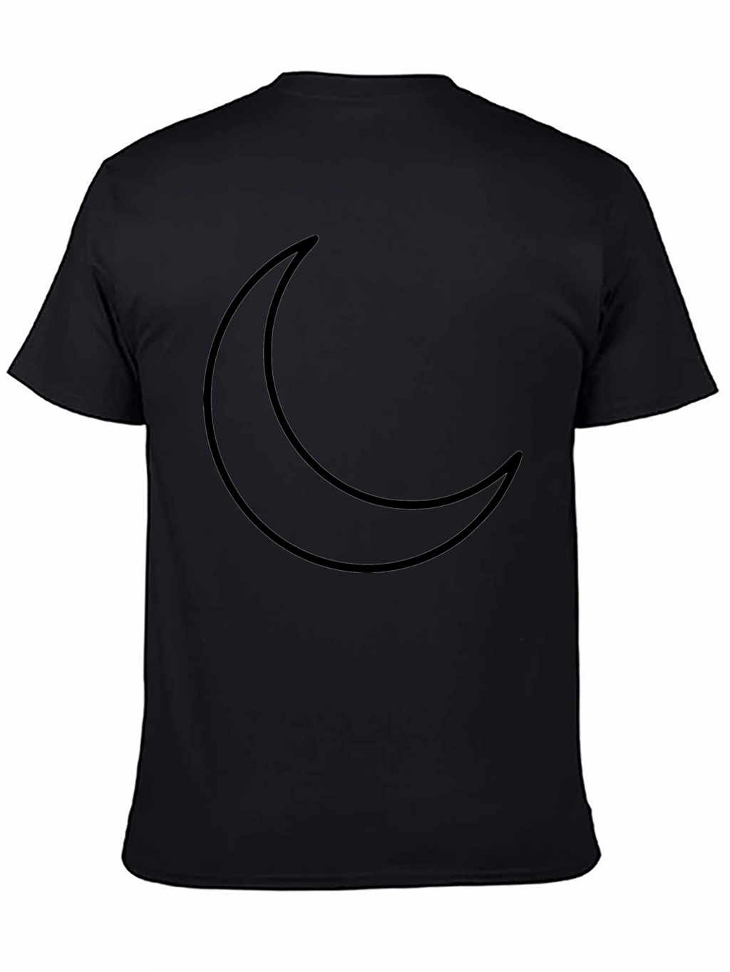 Crescent Moon Graphic Black T-Shirt