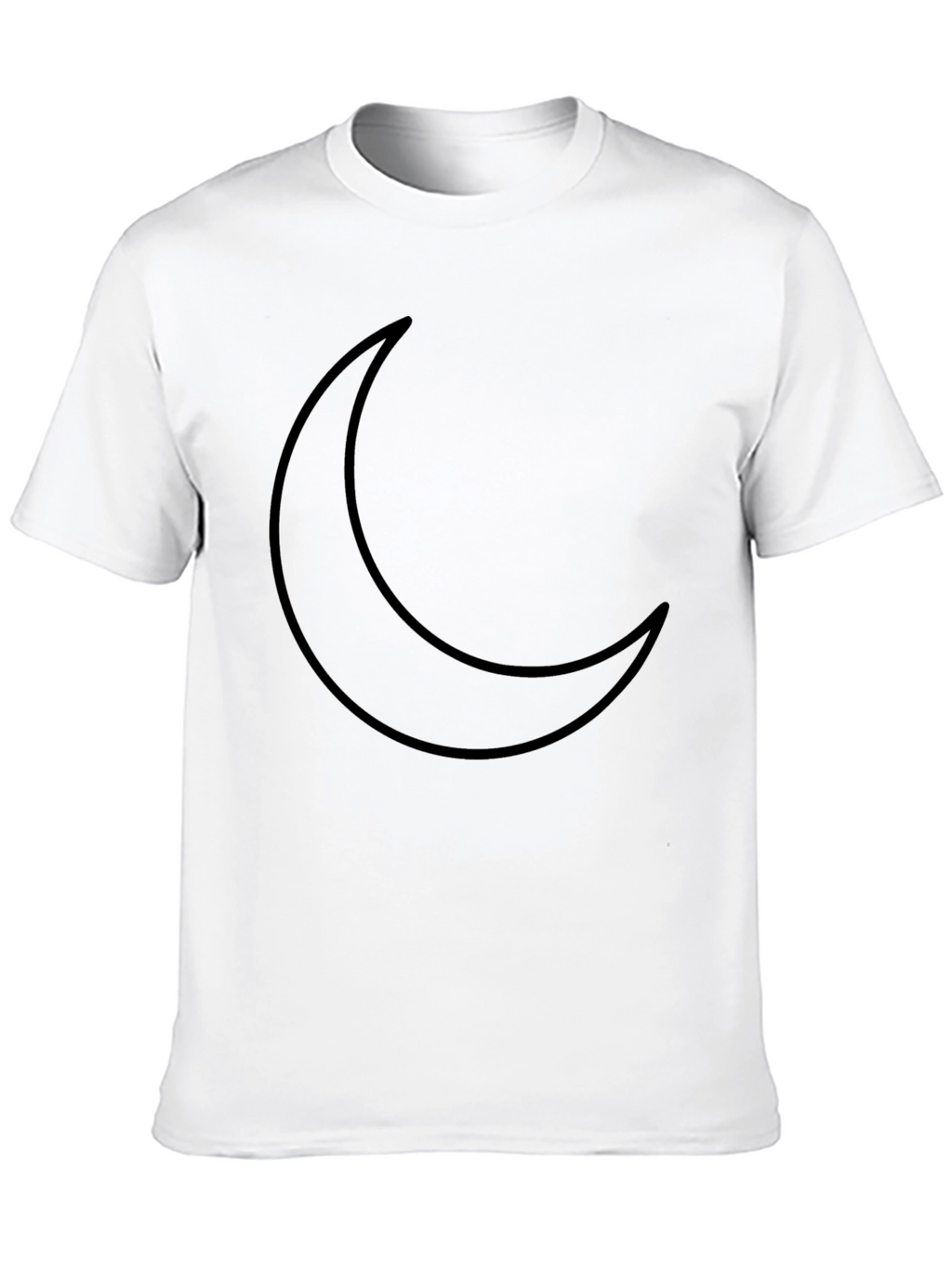 Crescent Moon Graphic Black T-Shirt