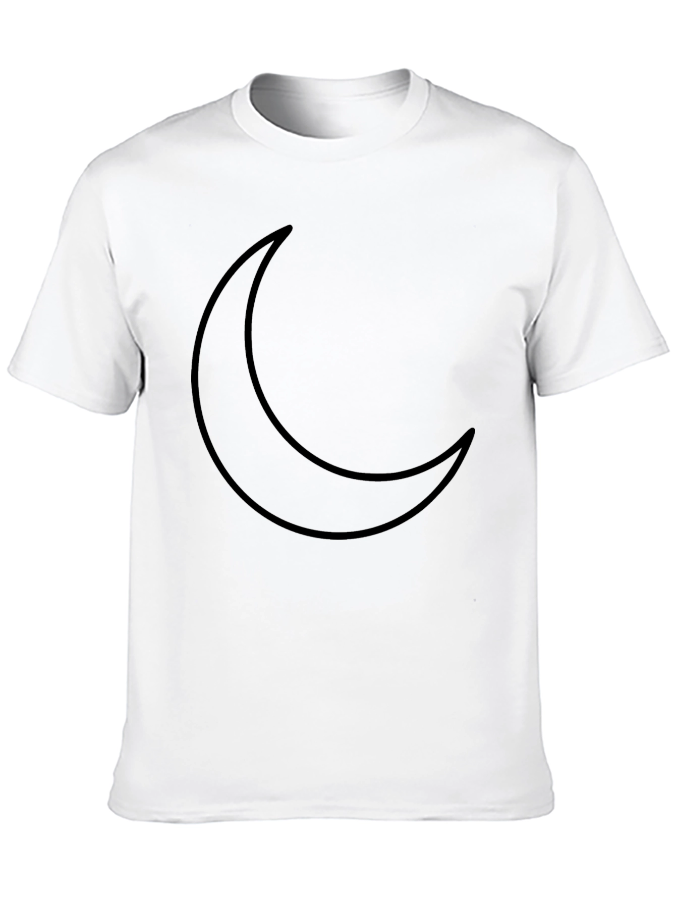 Crescent Moon Graphic Black T-Shirt