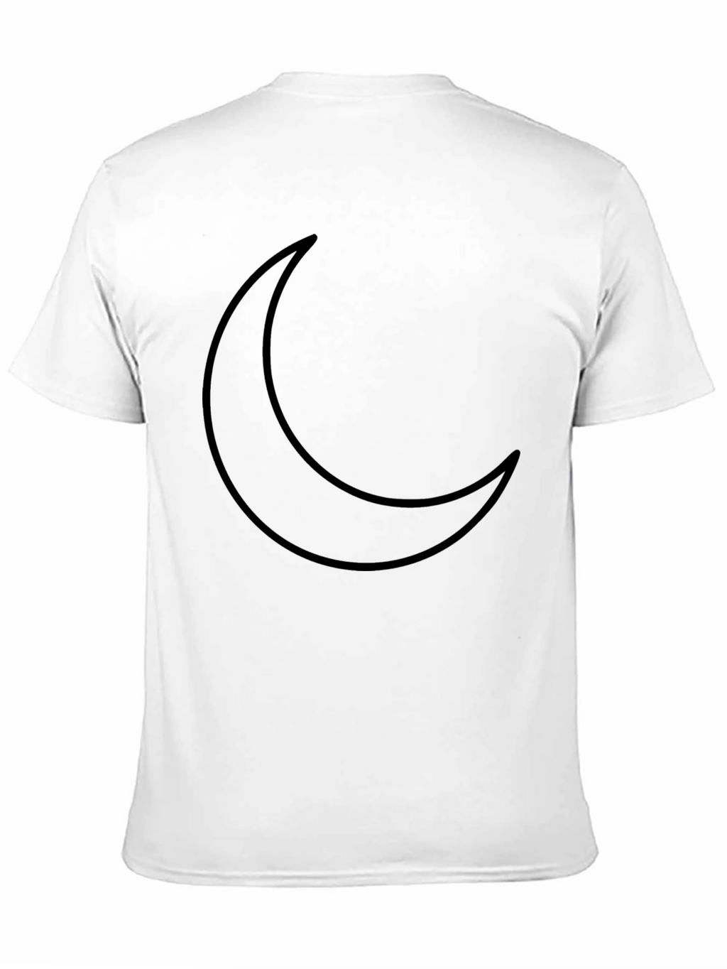 Crescent Moon Graphic Black T-Shirt