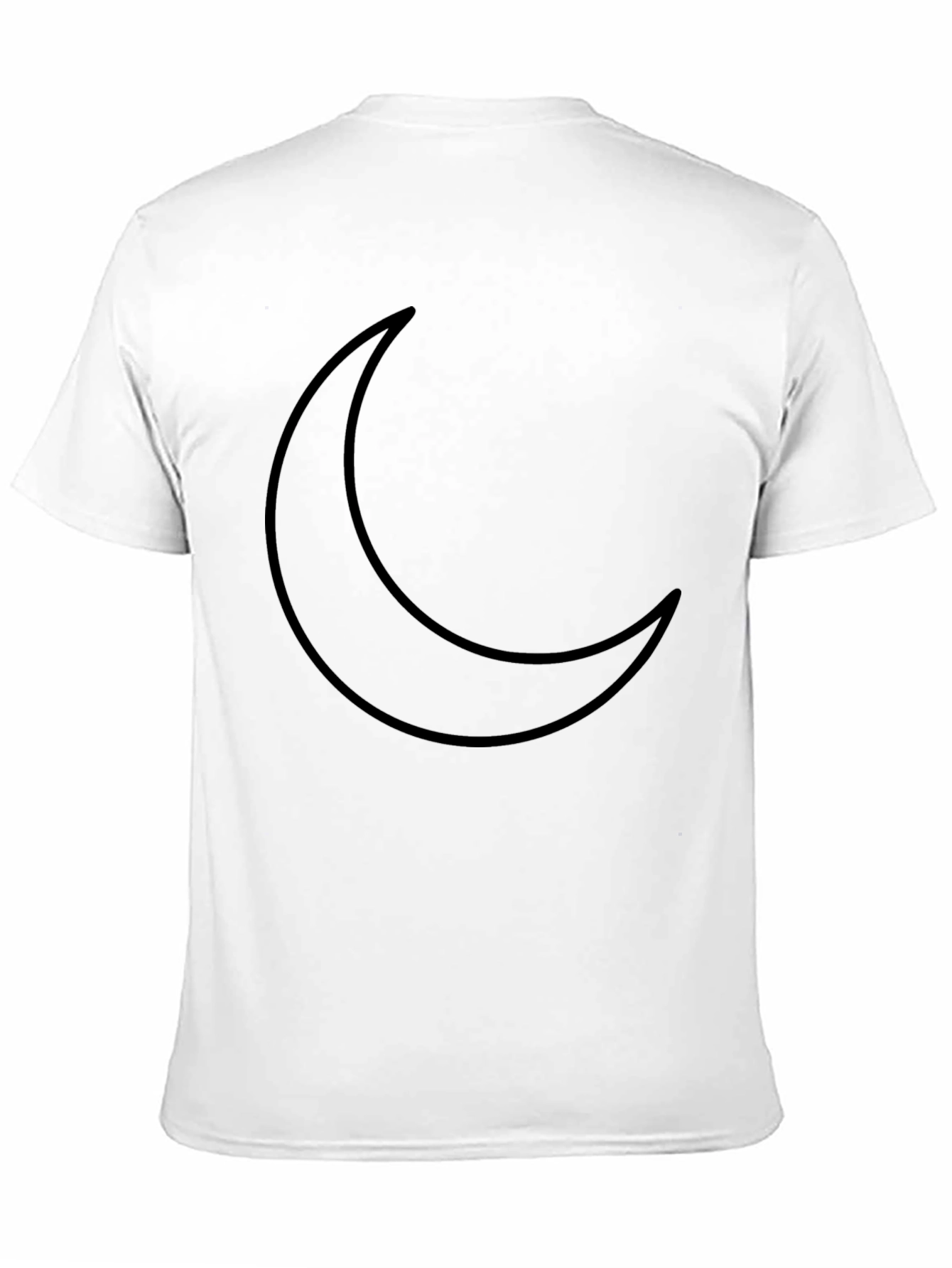 Crescent Moon Graphic Black T-Shirt