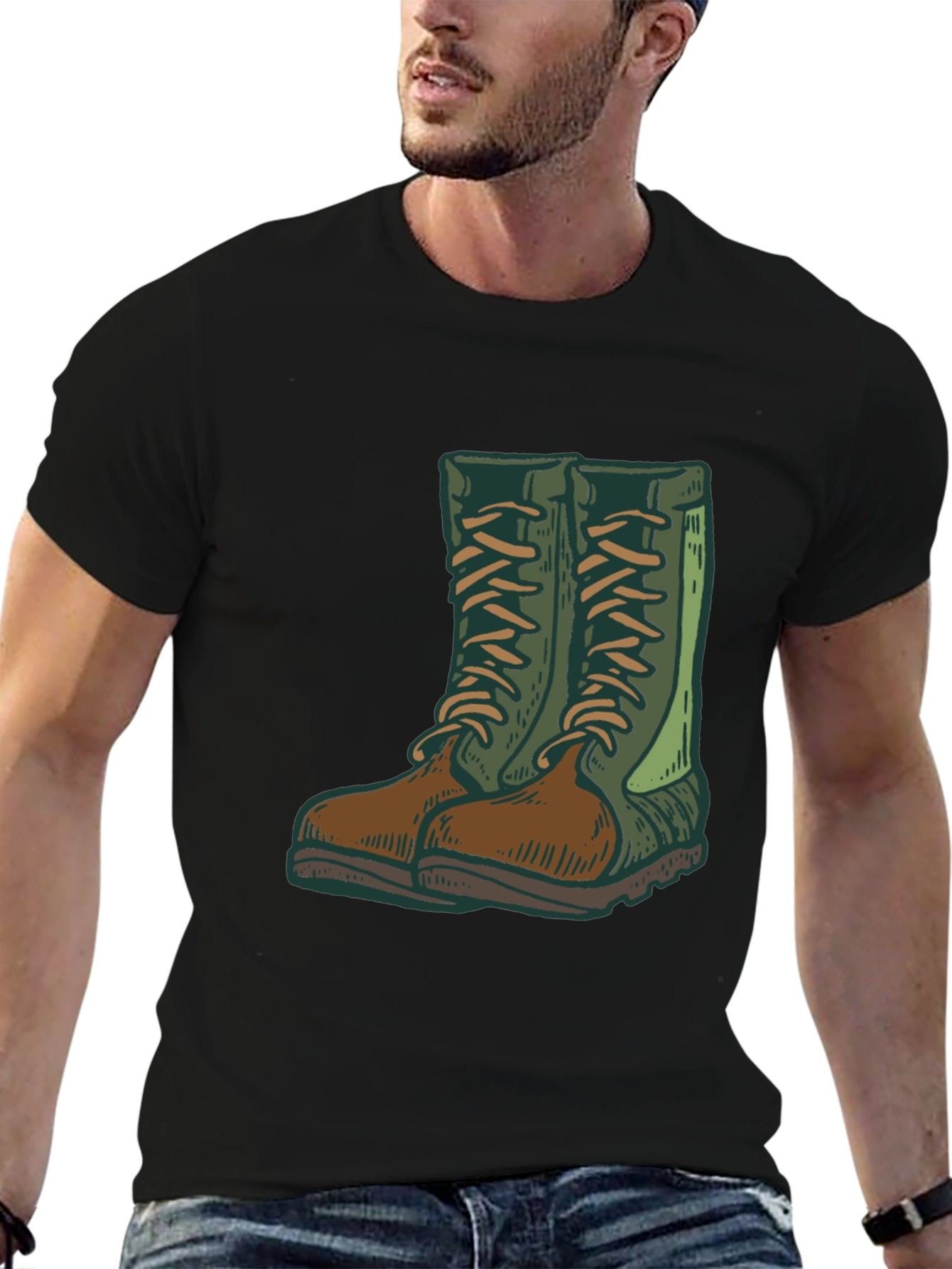 Mens Boots Graphic Tee - Stylish & Comfortable