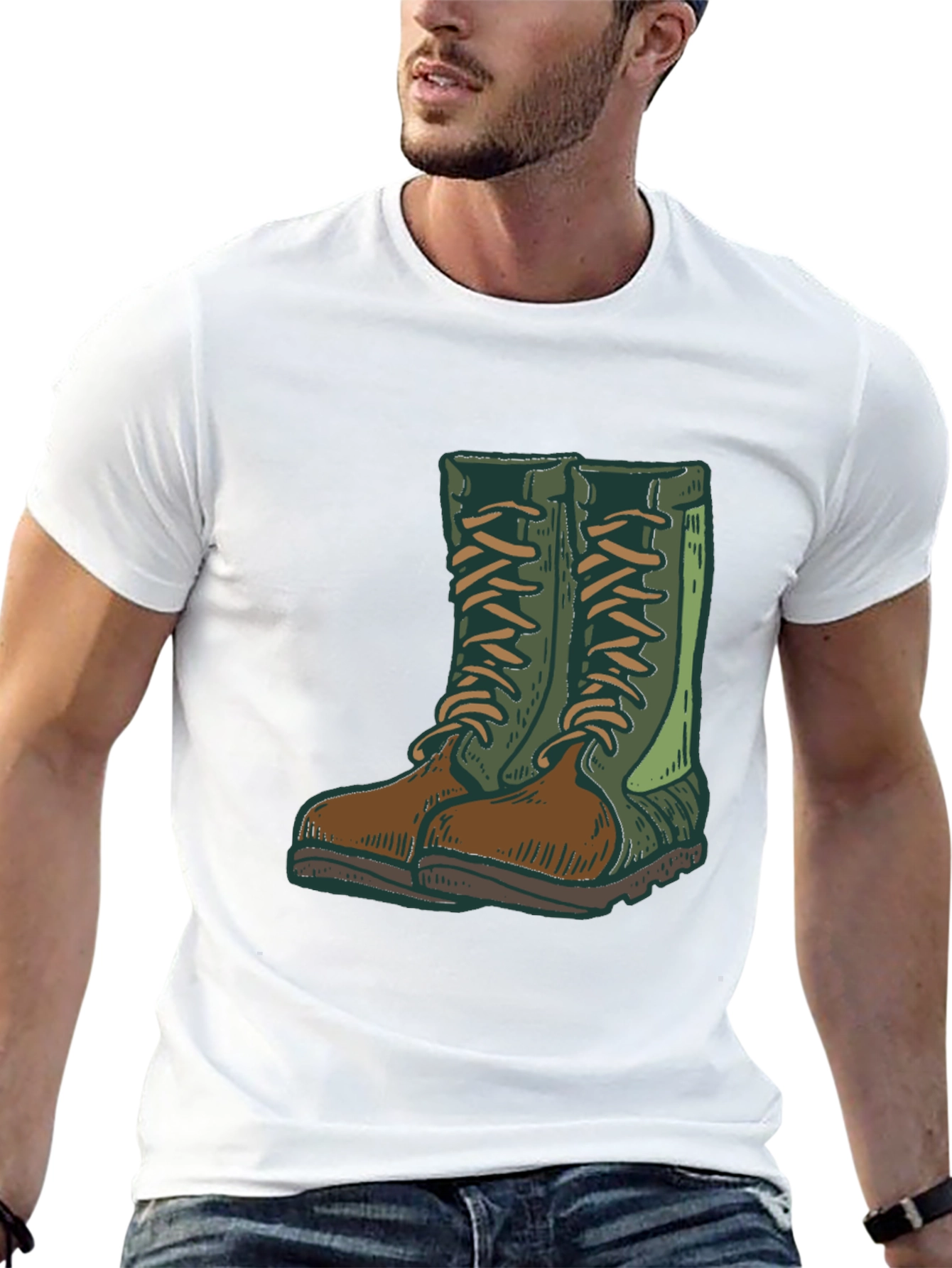 Mens Boots Graphic Tee - Stylish & Comfortable