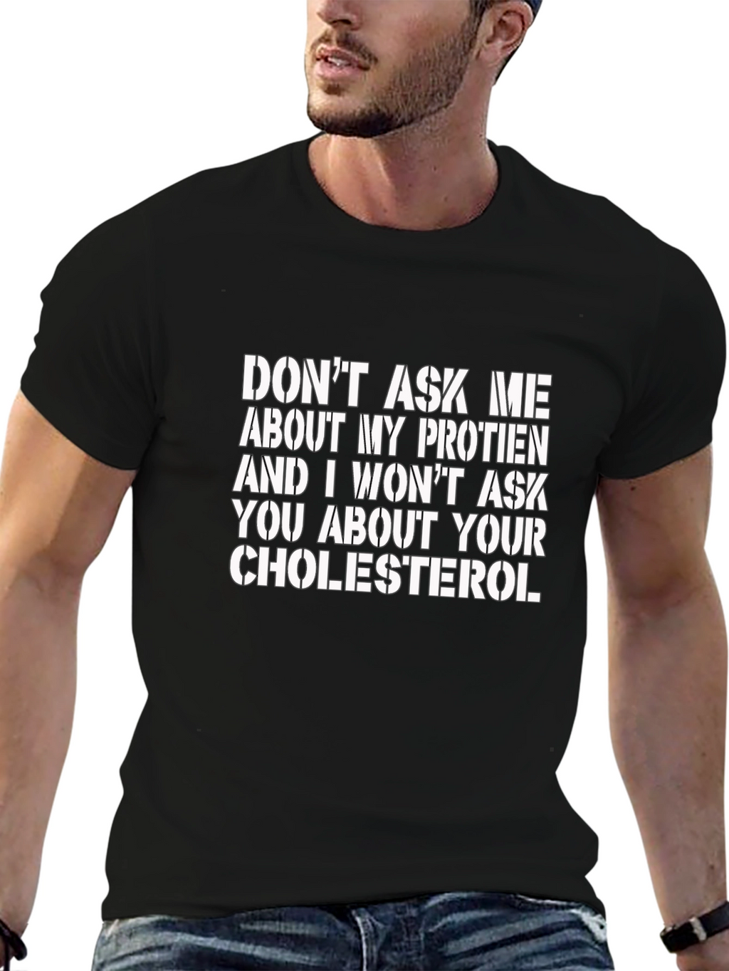 Protein vs Cholesterol Graphic Tee
