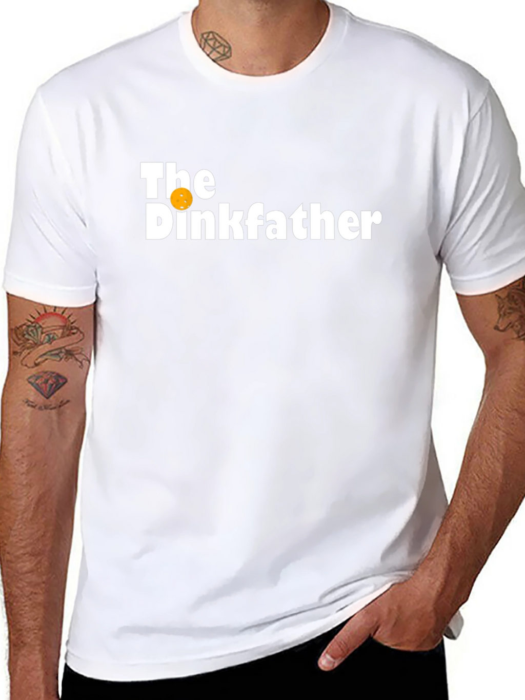 The Dinkfather Funny Pickleball T-Shirt