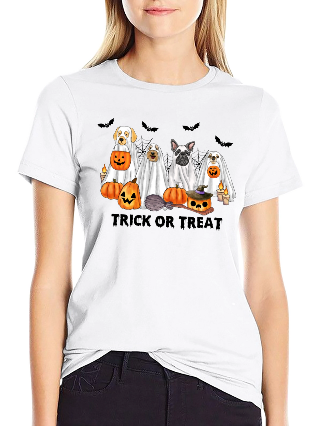 Halloween Ghost Dog T-Shirt