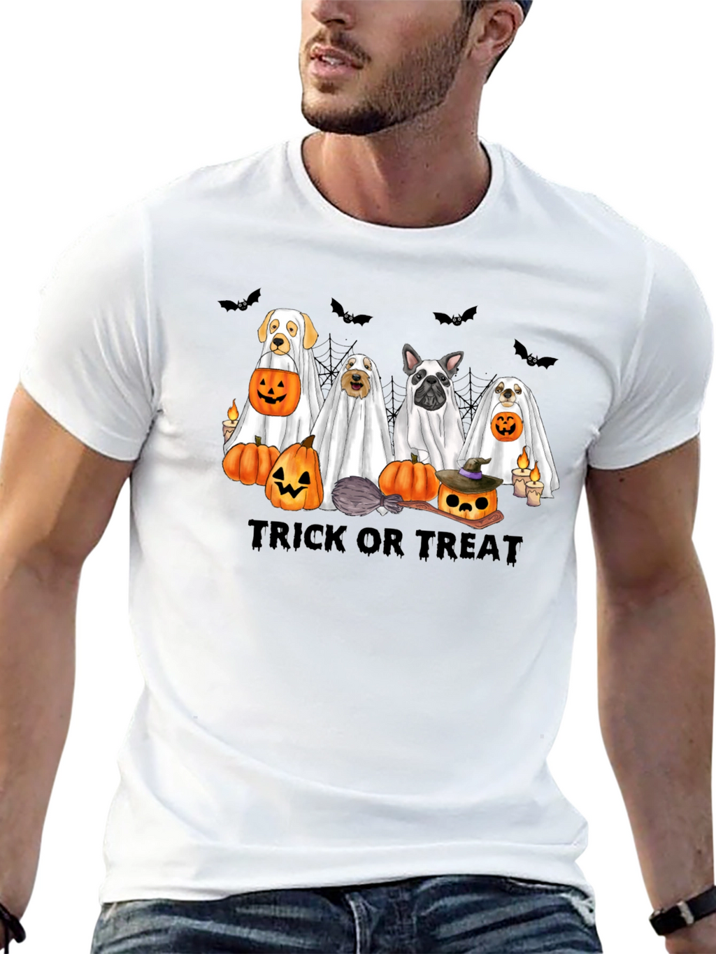 Halloween Ghost Dog T-Shirt