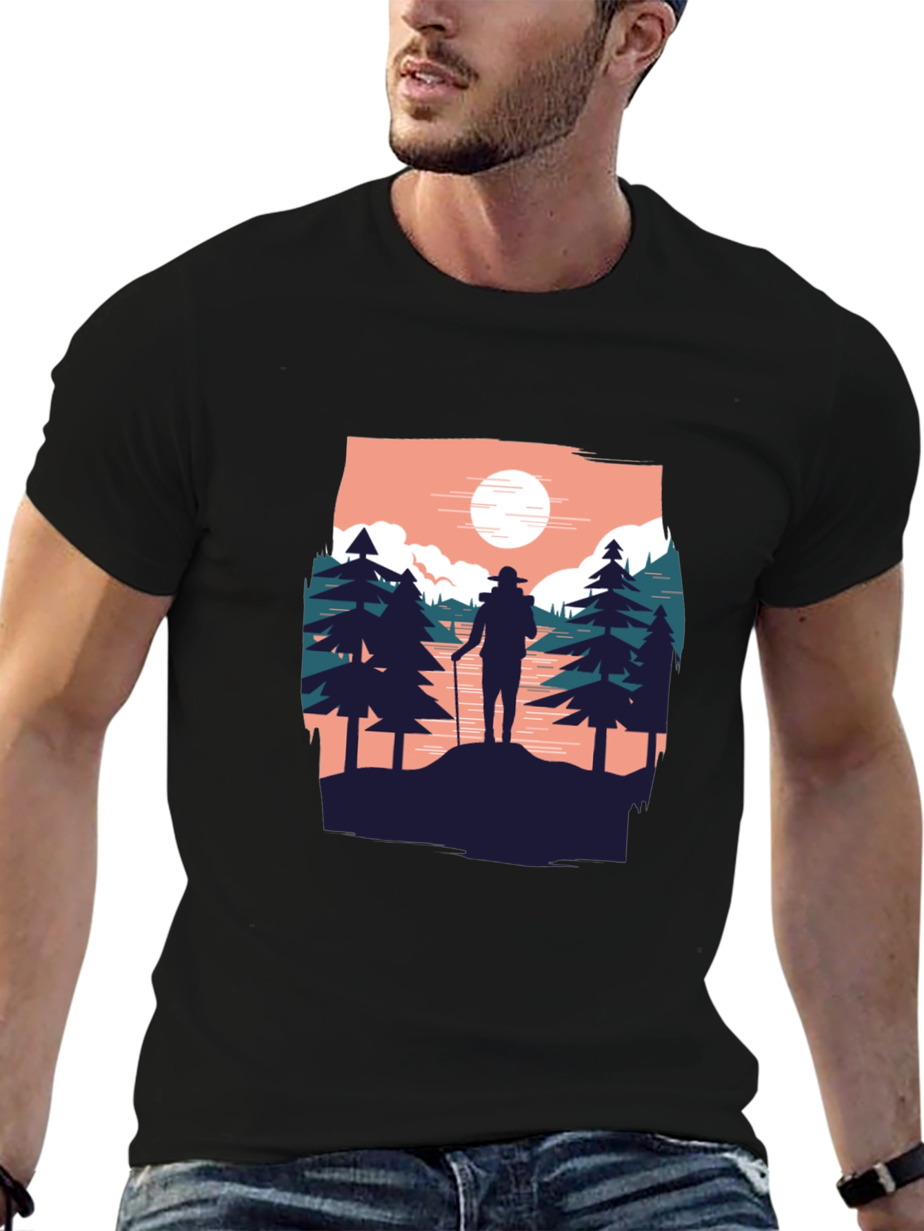 Hiker Graphic Tee - Adventure Awaits!