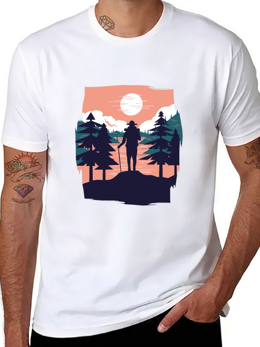Hiker Graphic Tee - Adventure Awaits!