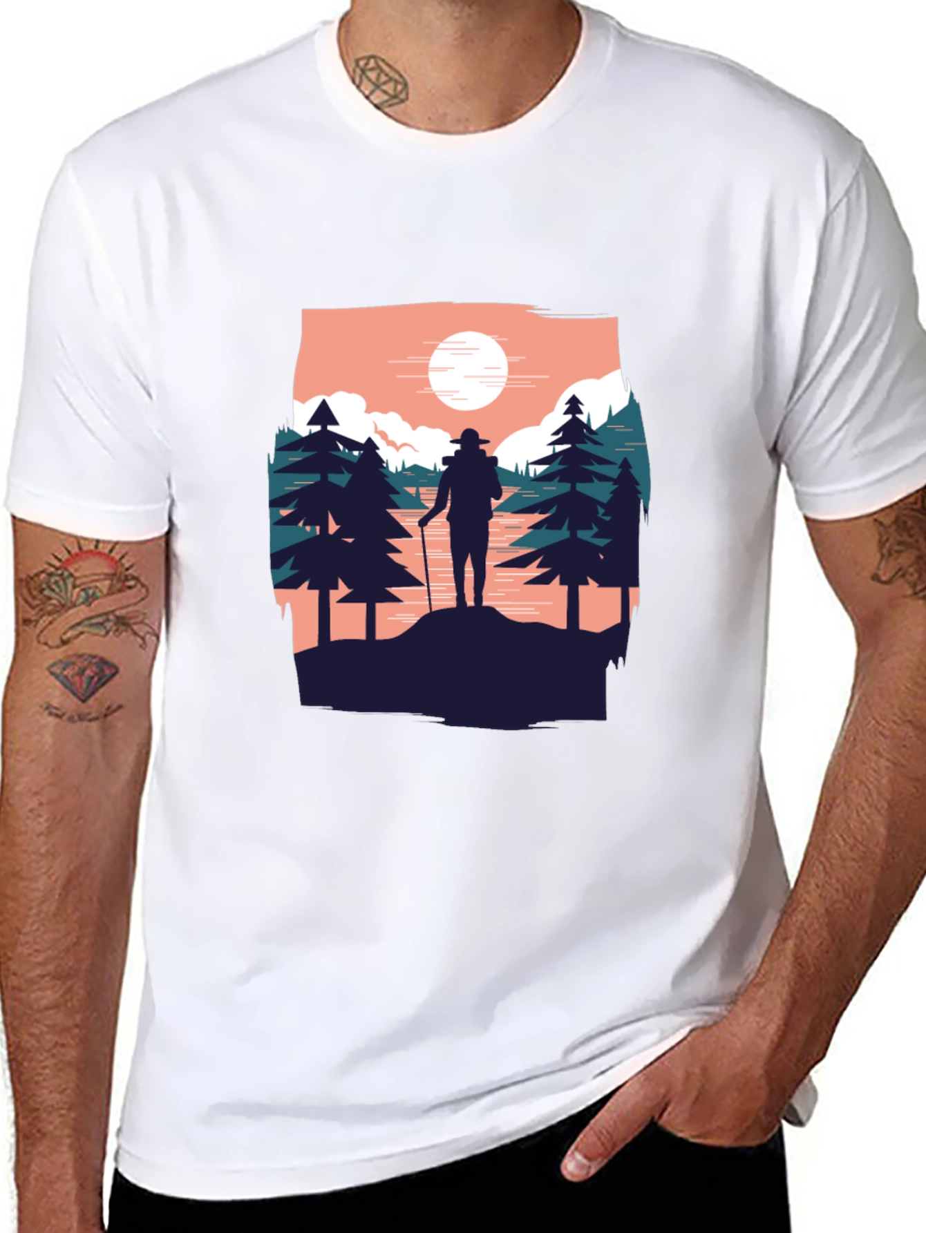 Hiker Graphic Tee - Adventure Awaits!