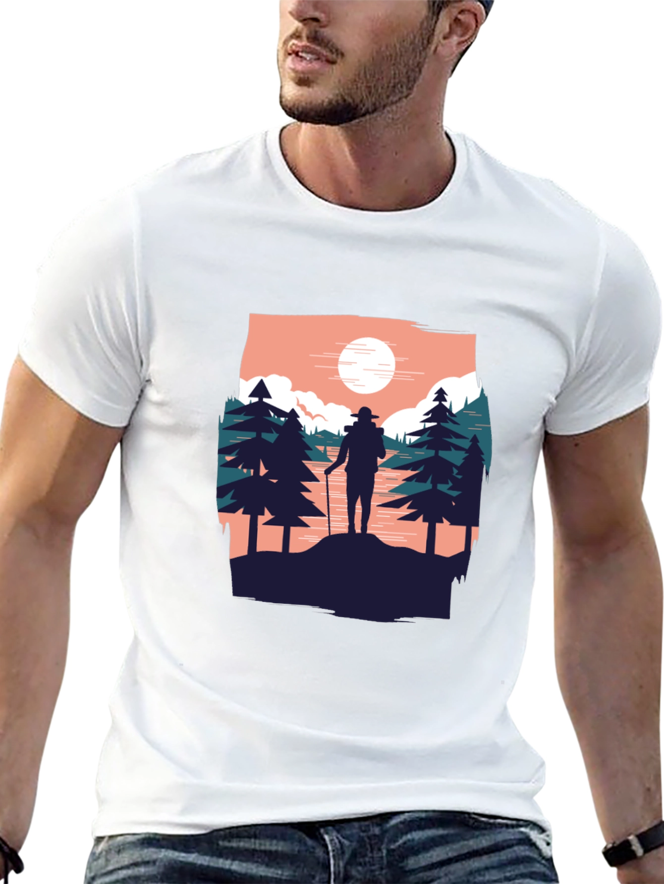 Hiker Graphic Tee - Adventure Awaits!