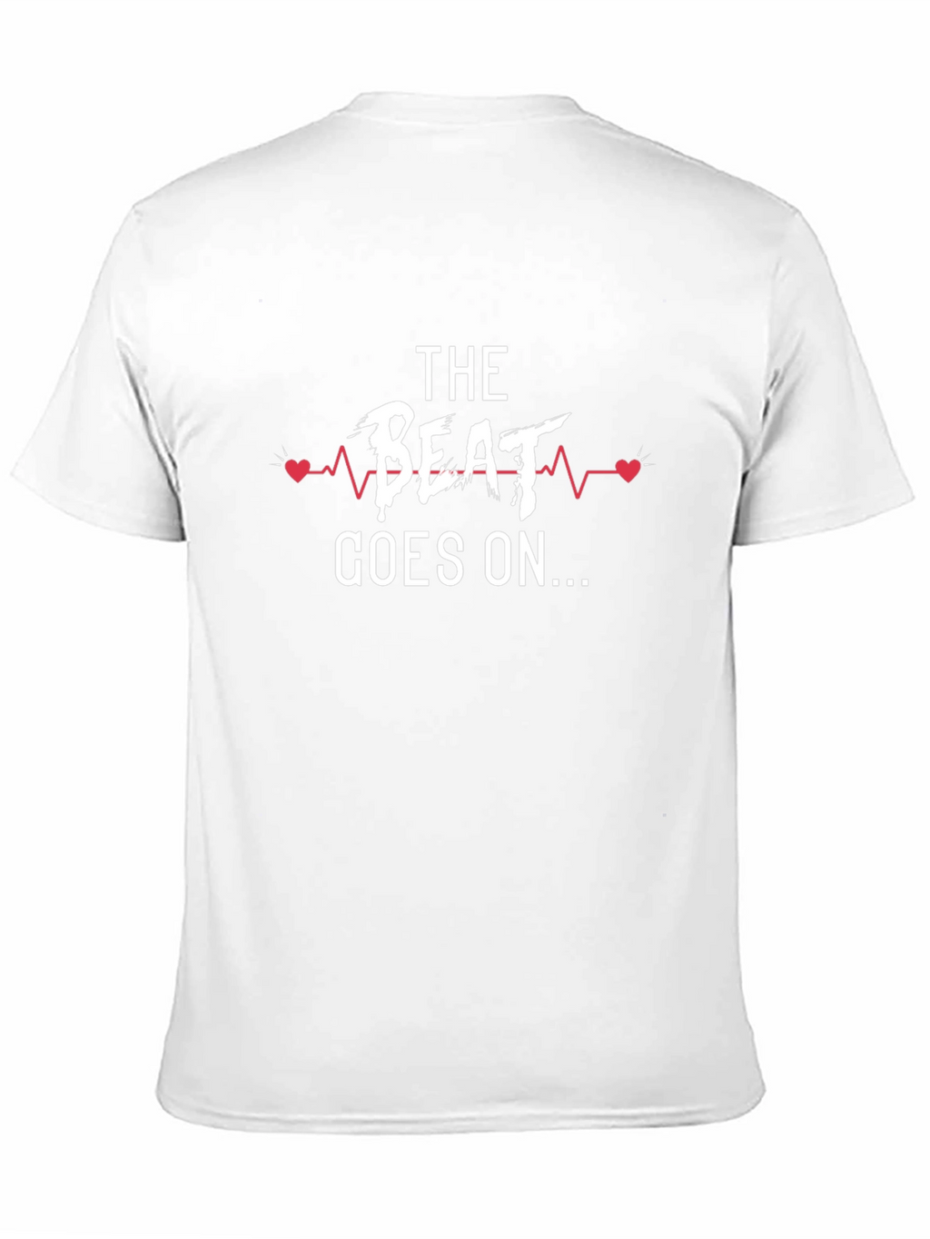 The Beat Goes On Graphic Tee - Heartbeat Design