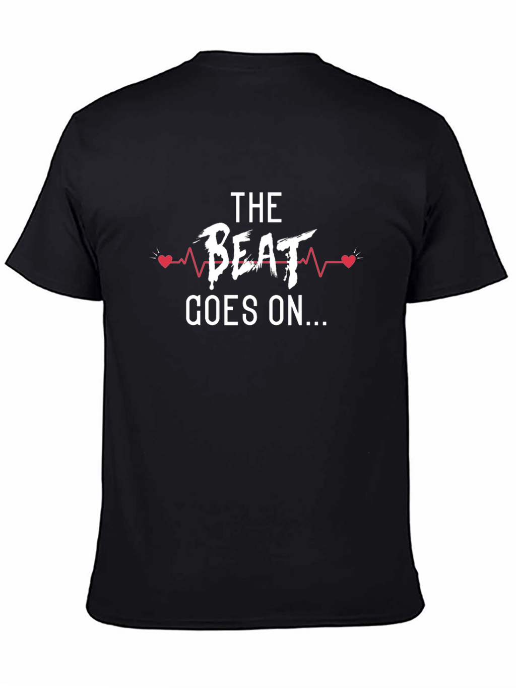 The Beat Goes On Graphic Tee - Heartbeat Design
