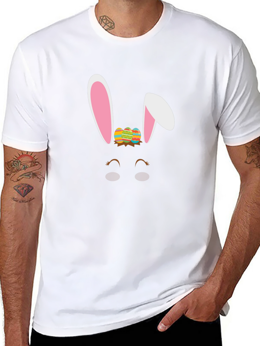 Easter Bunny T-Shirt: Cute Easter Eggs Design