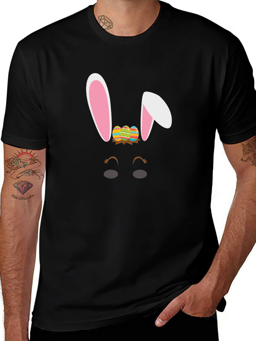 Easter Bunny T-Shirt: Cute Easter Eggs Design