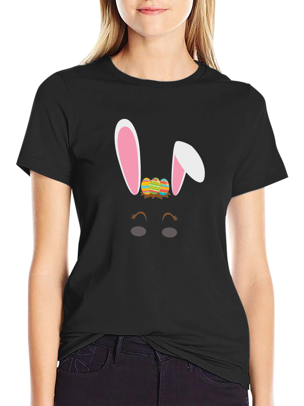 Easter Bunny T-Shirt: Cute Easter Eggs Design