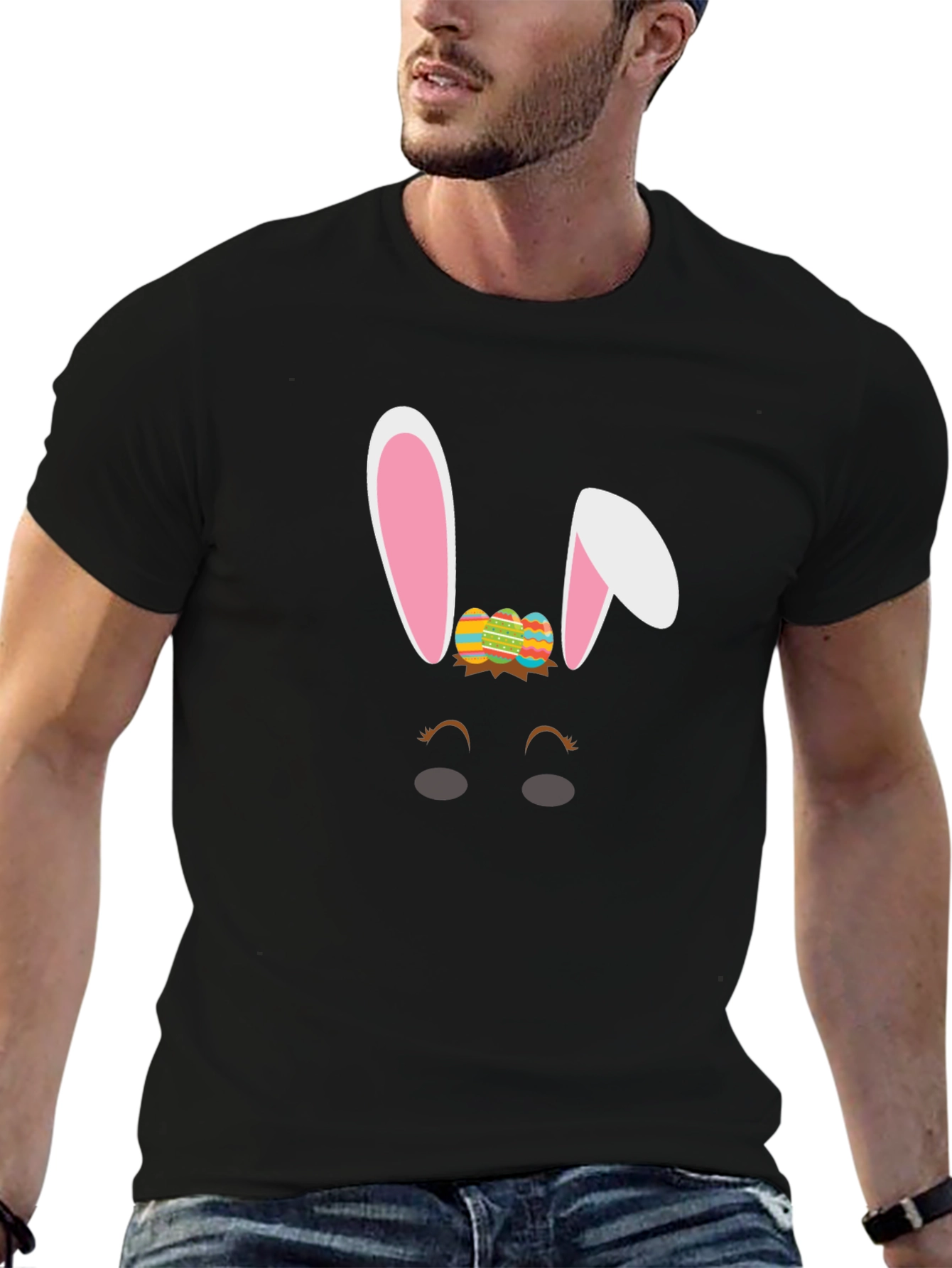 Easter Bunny T-Shirt: Cute Easter Eggs Design
