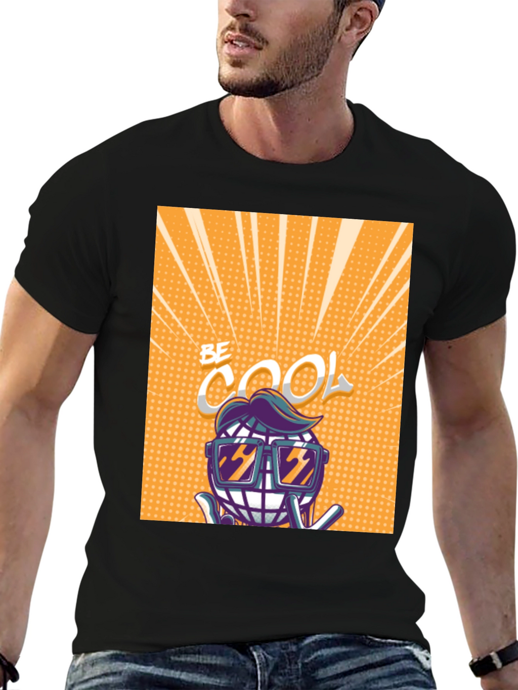 Cool Globe Graphic Tee - Trendy Unisex T-Shirt