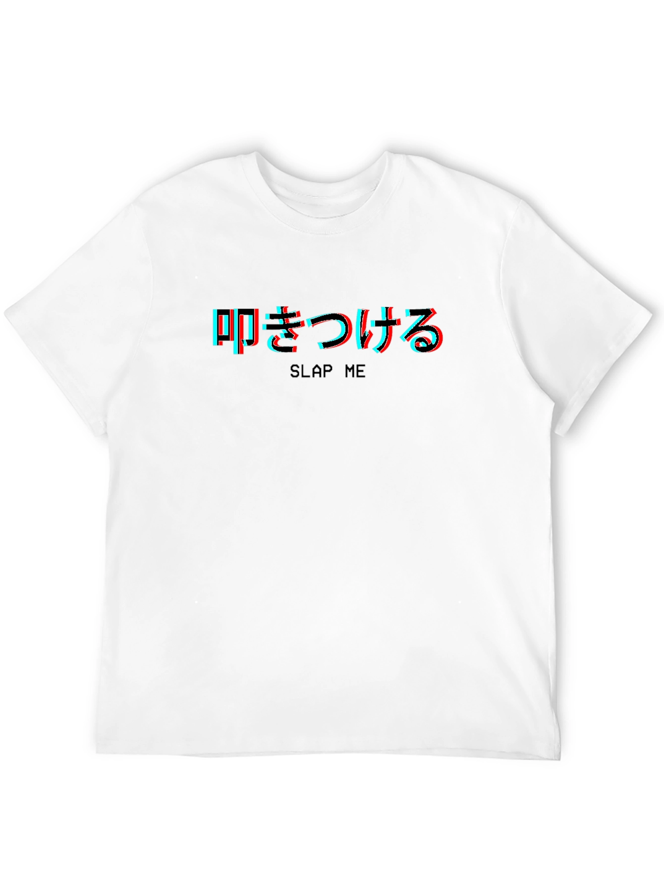 Slap Me Text Graphic Tee - Edgy Novelty Shirt