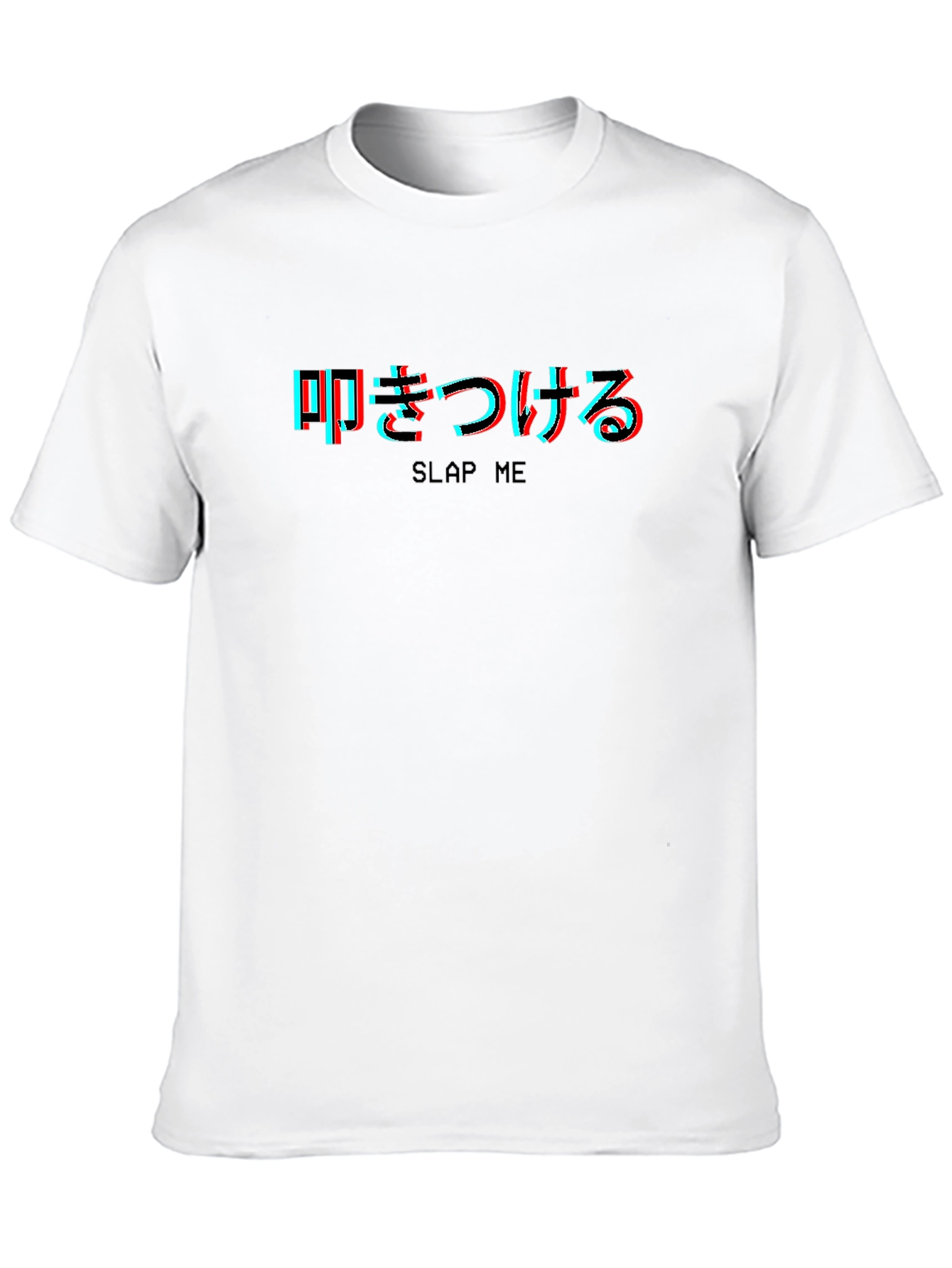 Slap Me Text Graphic Tee - Edgy Novelty Shirt