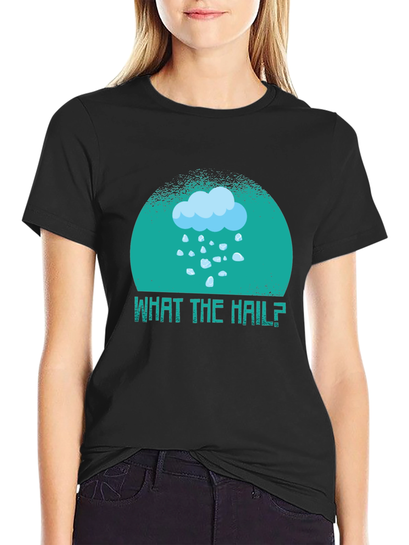 What the Hail? Graphic T-Shirt - Weather Humor Tee