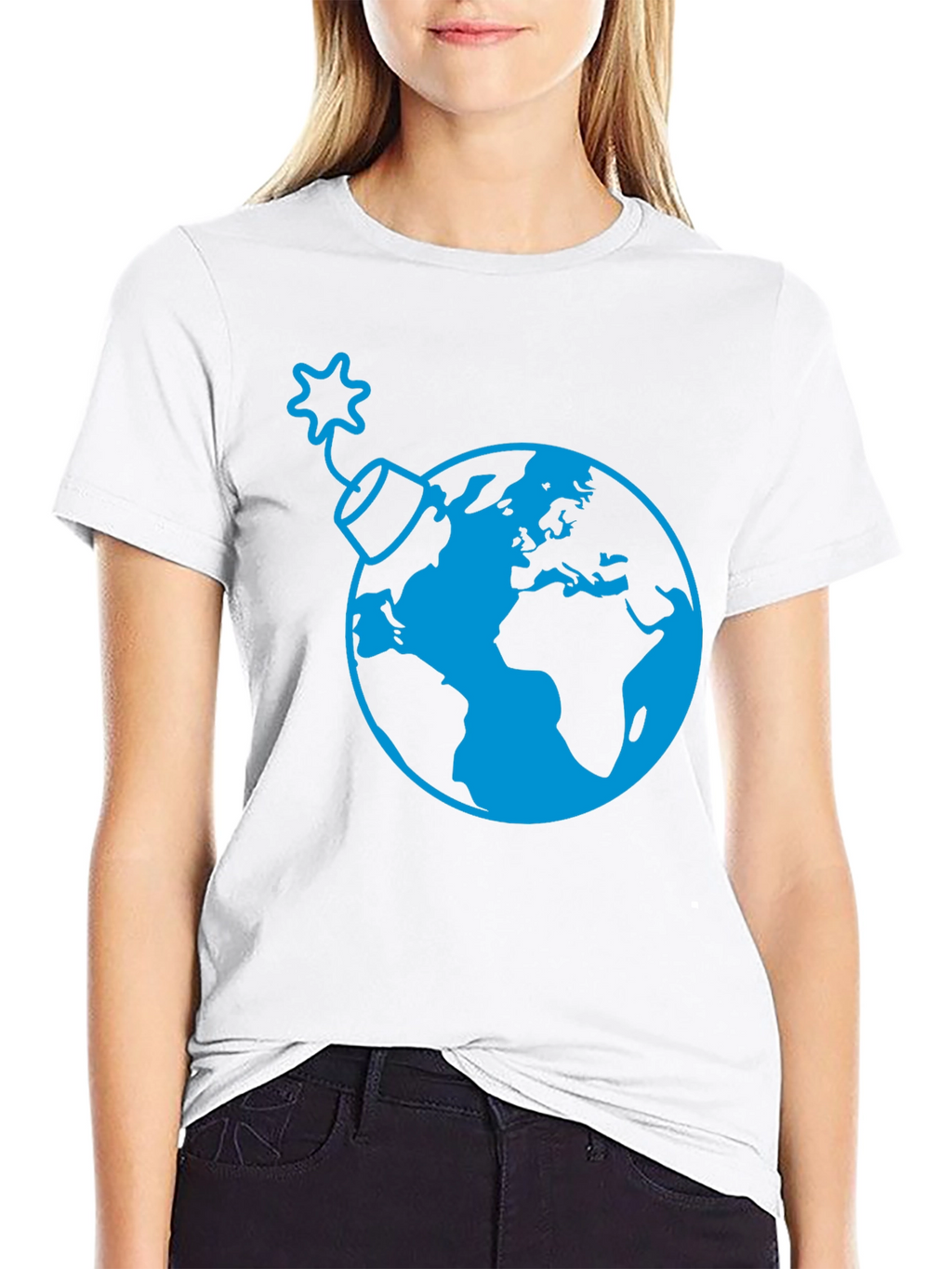 Earth Bomb Graphic Tee - Stylish Black T-Shirt
