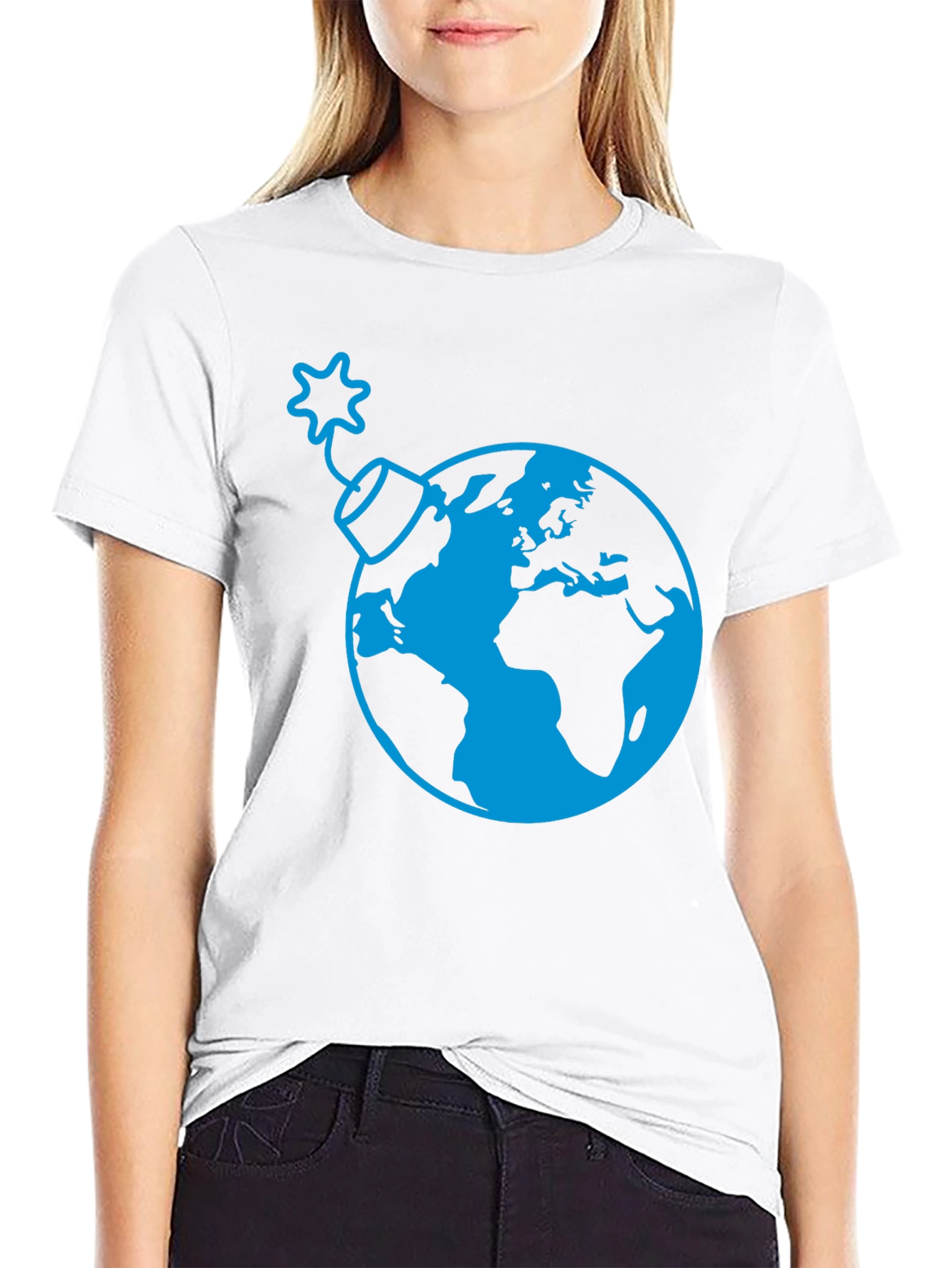 Earth Bomb Graphic Tee - Stylish Black T-Shirt