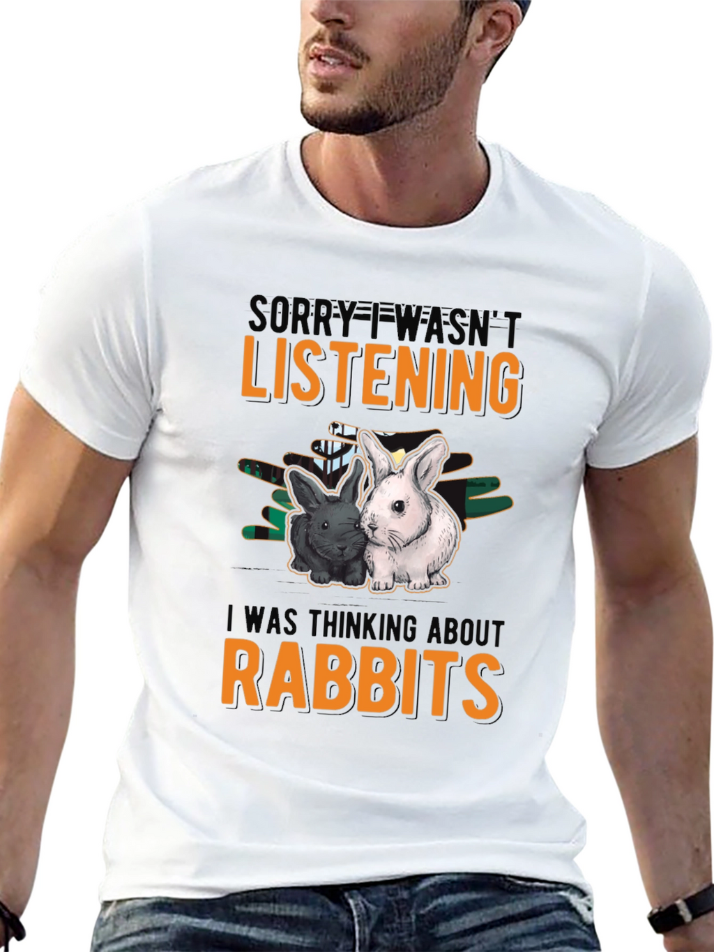 Thinking About Rabbits T-Shirt