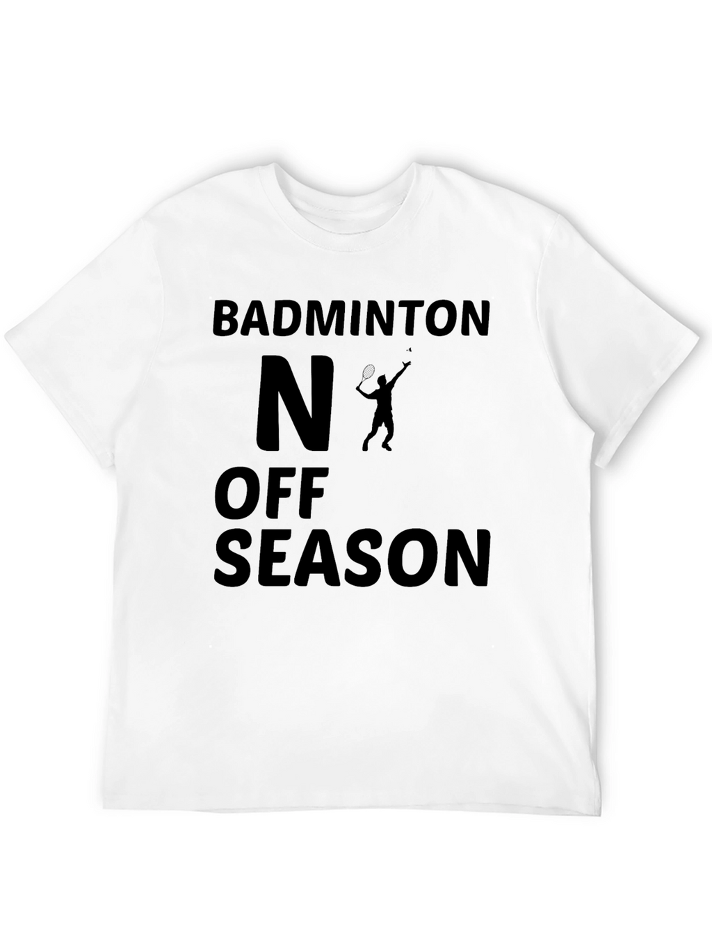 Badminton Off Season Black Graphic Tee