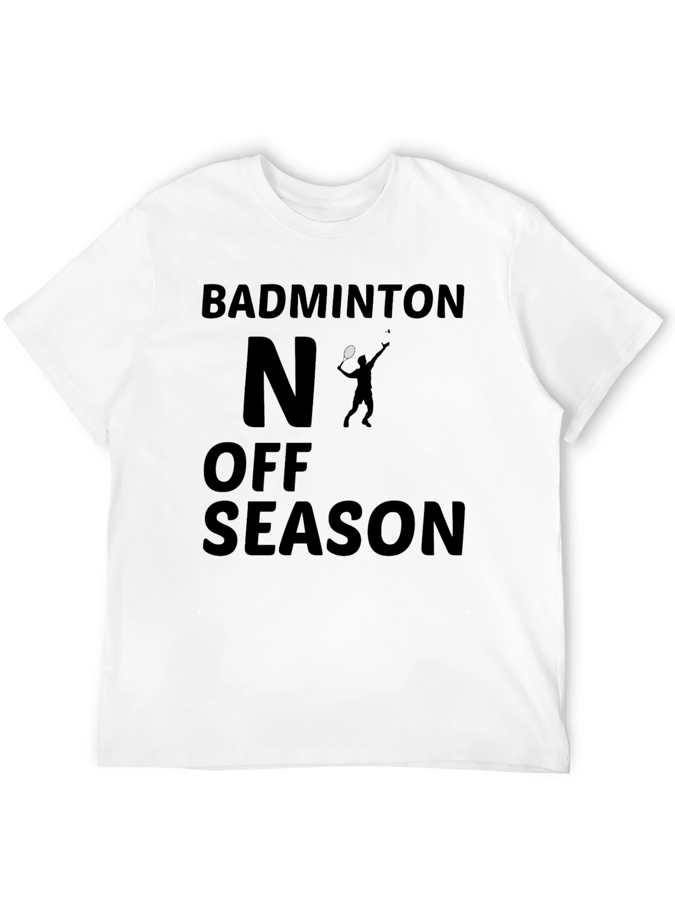 Badminton Off Season Black Graphic Tee